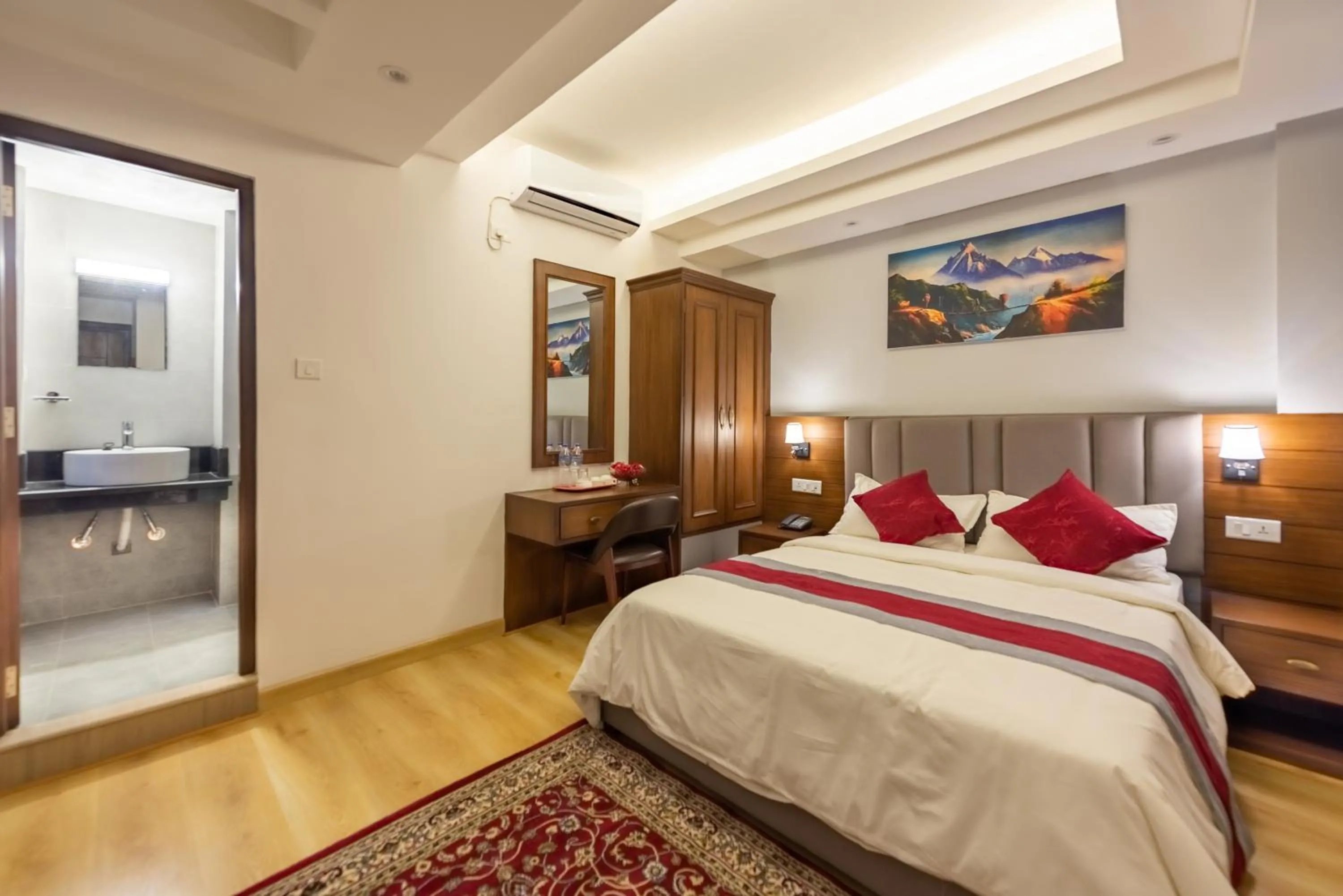 Bedroom, Bed in Hotel Ama-La, Thamel, Kathmandu