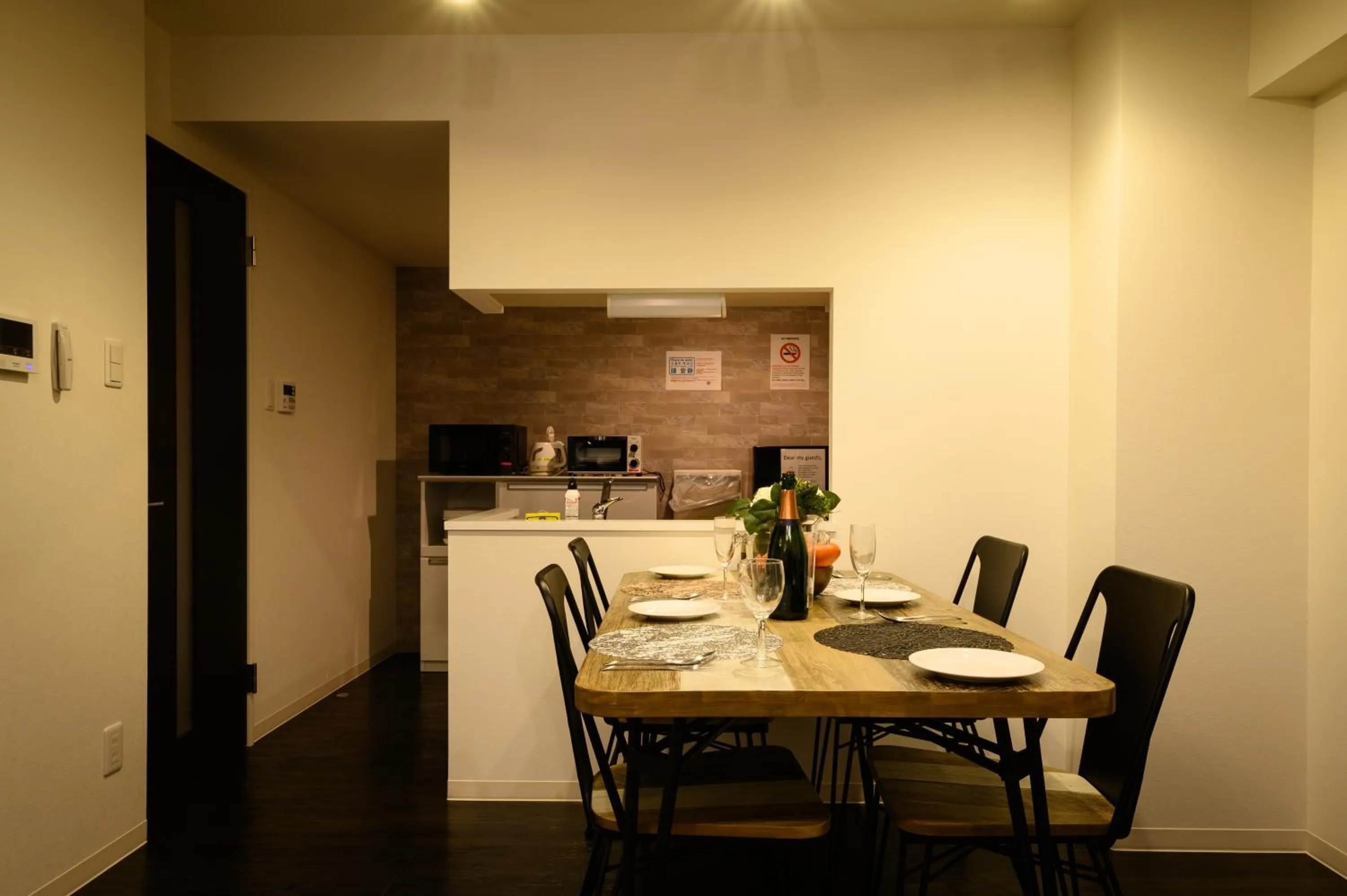 Kitchen or kitchenette in GLASS Yamahana EAST