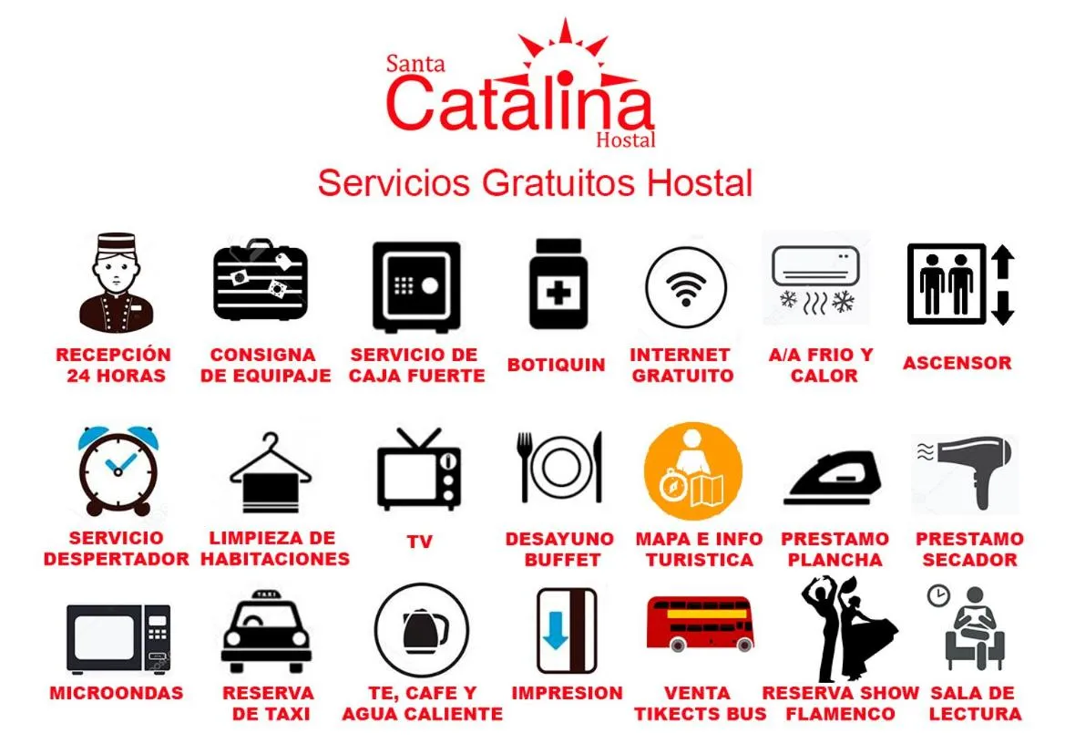 Logo/Certificate/Sign in Hostal Santa Catalina