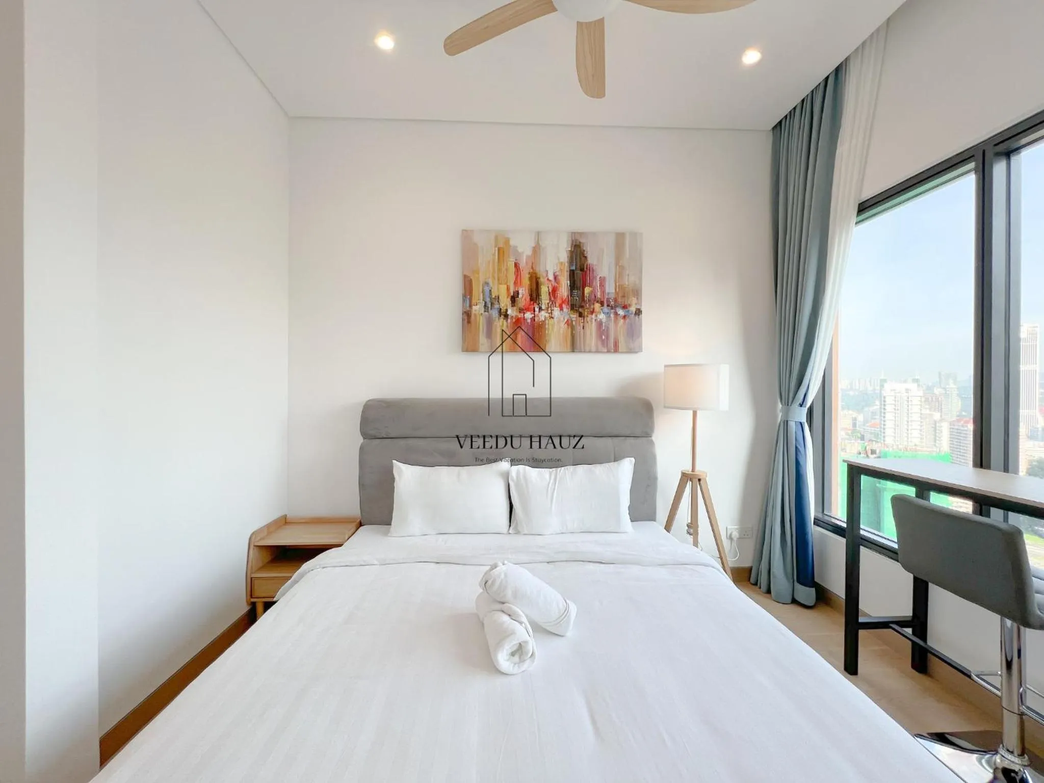 Bed in Lucentia Residences BBCC at Lalaport Kuala Lumpur by Veedu Hauz