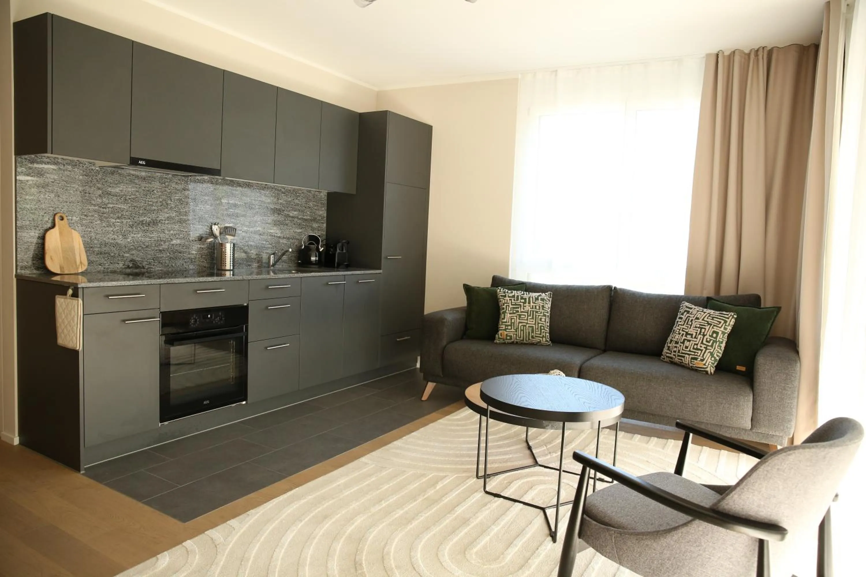 Seating area in Lamira Serviced Apartments Zurich City