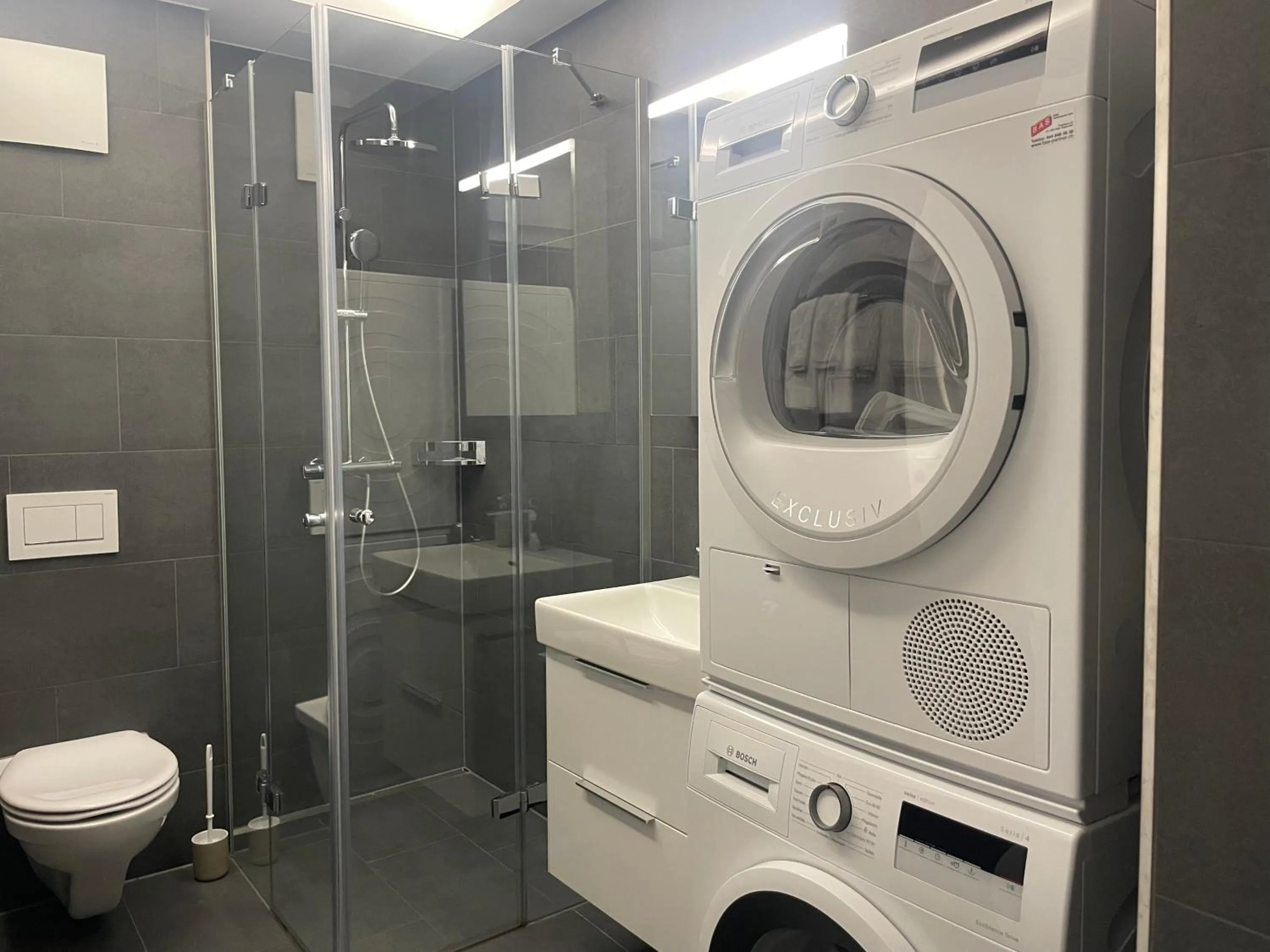 Shower in Lamira Serviced Apartments Zurich City