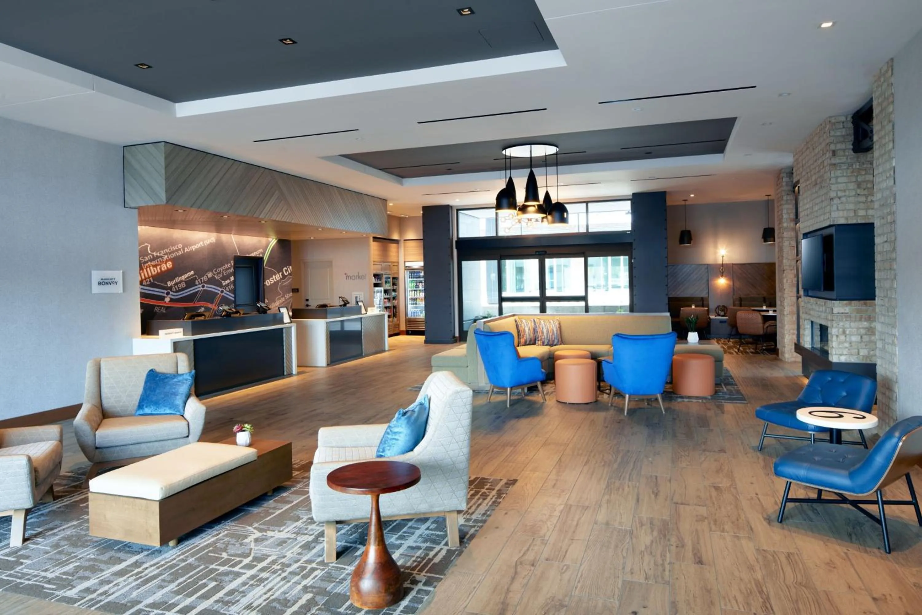 Lobby or reception in Residence Inn by Marriott San Francisco Airport Millbrae Station