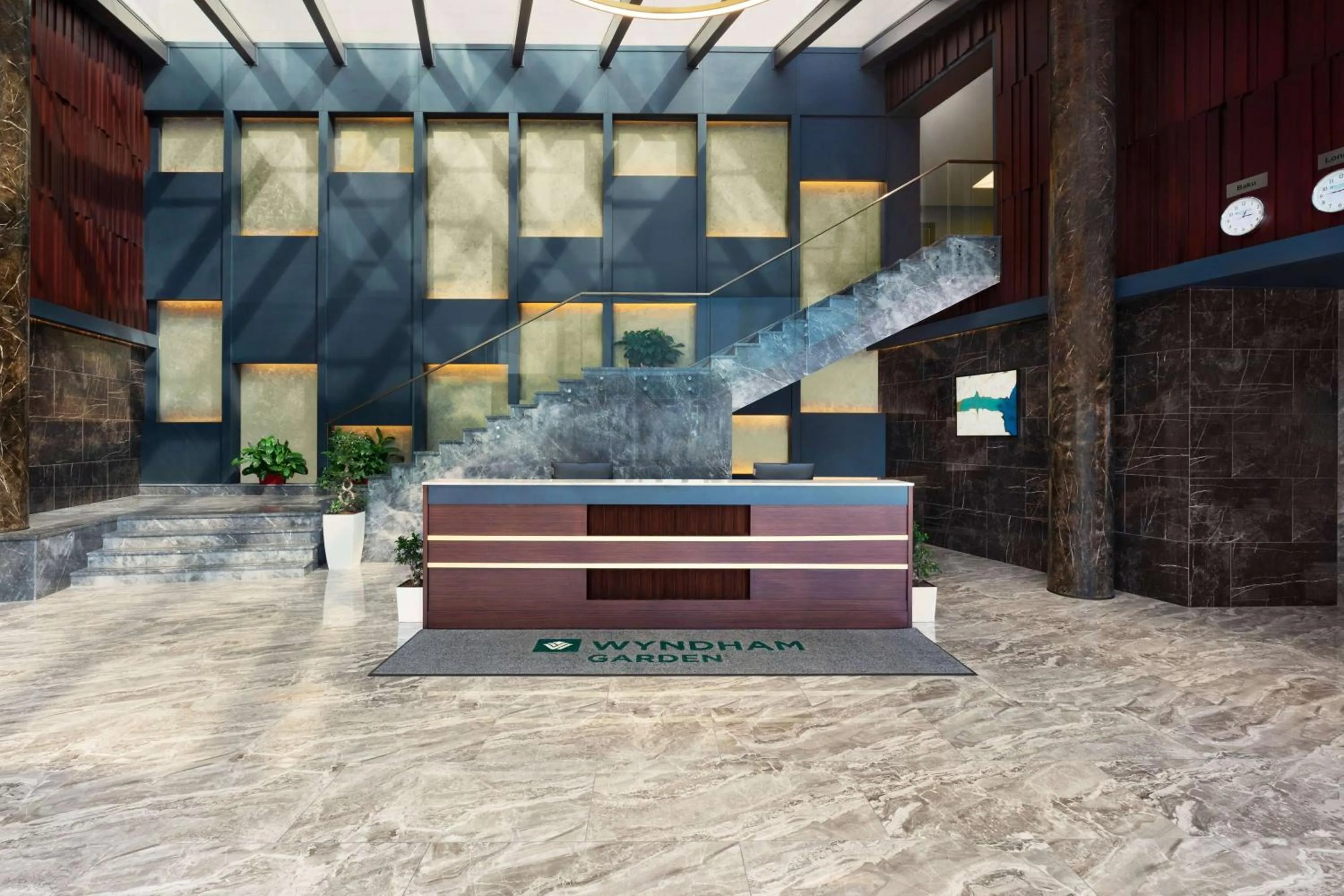 Lobby or reception in Wyndham Garden Baku