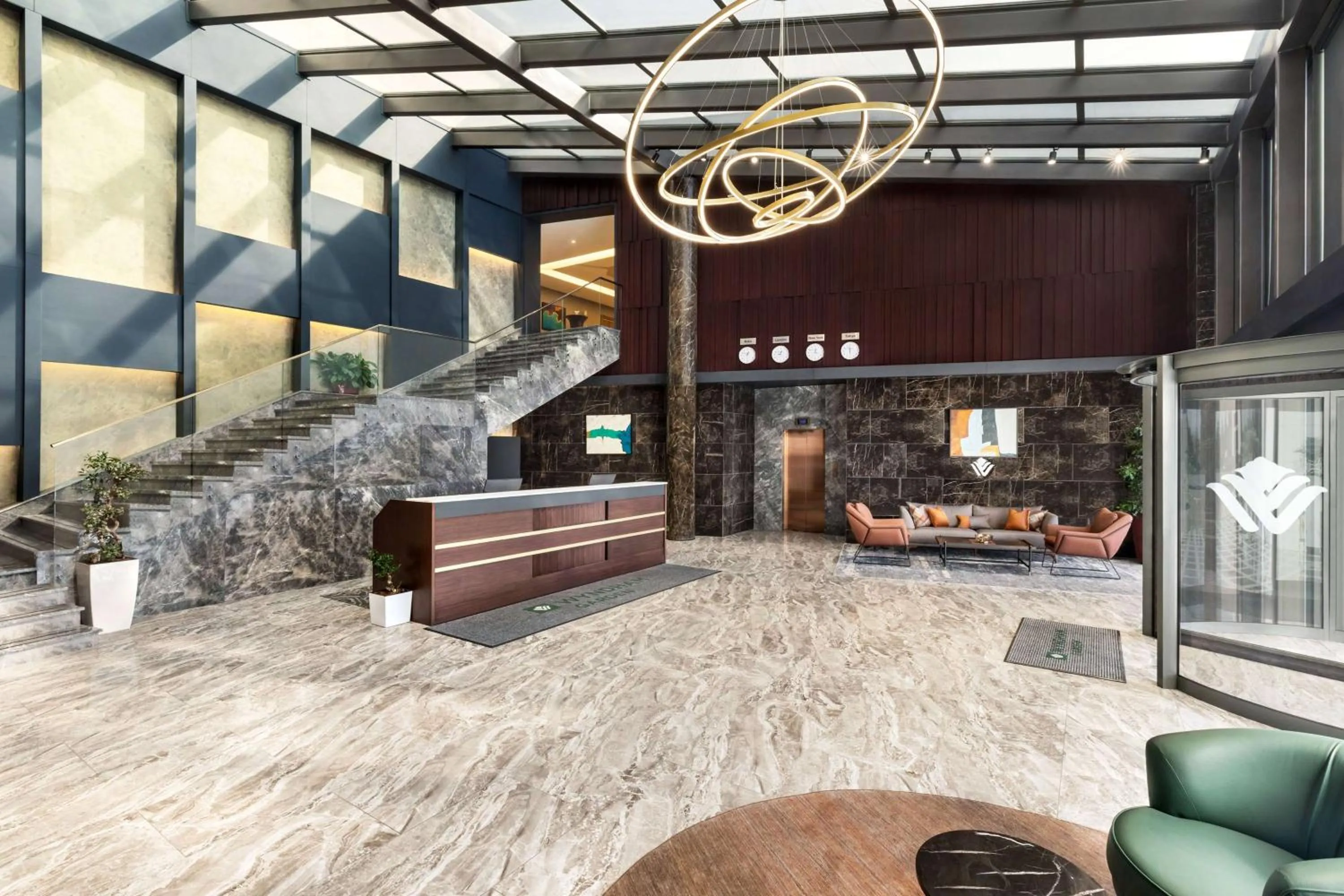 Lobby or reception in Wyndham Garden Baku