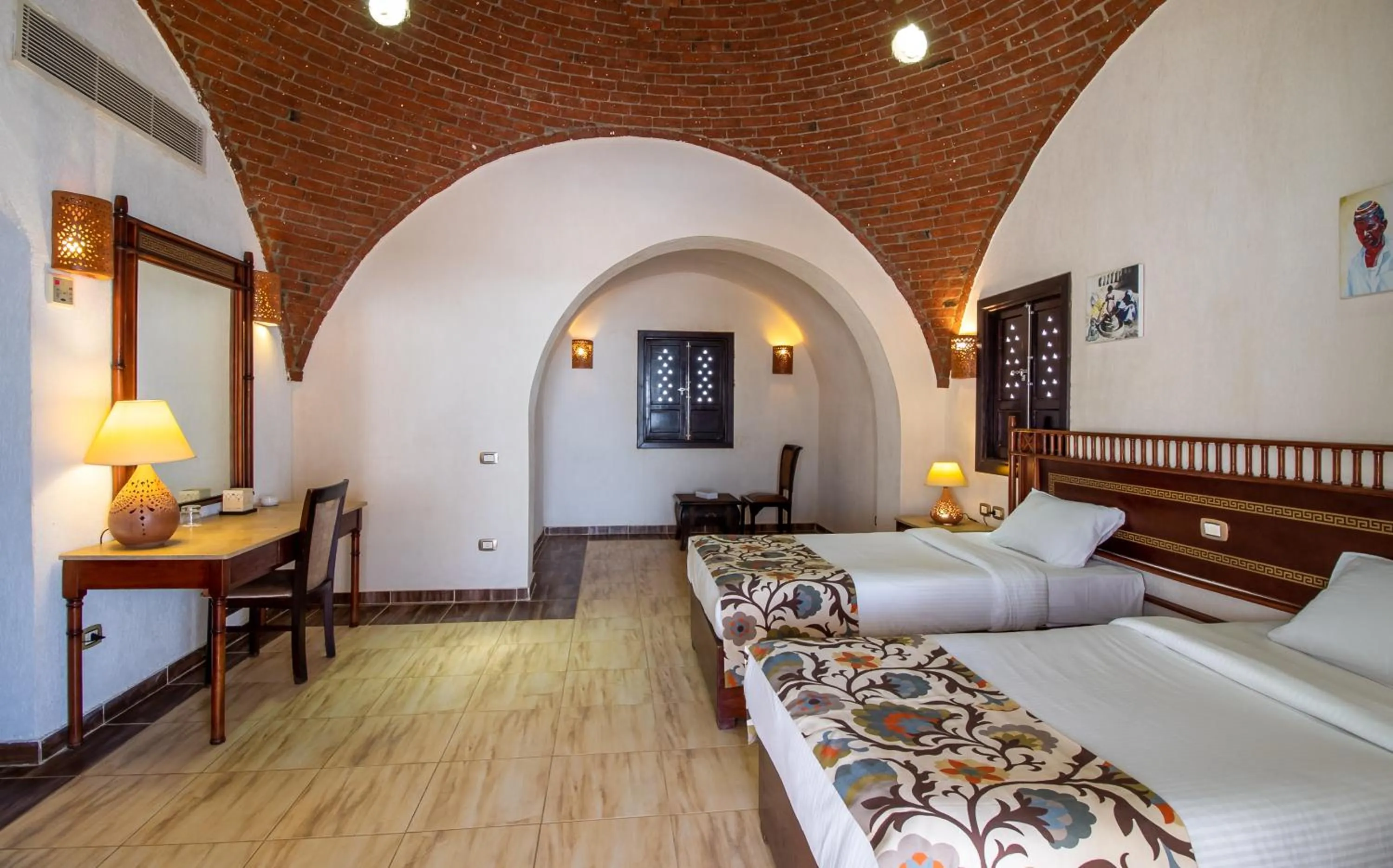 Bed in Beach safari nubian resort