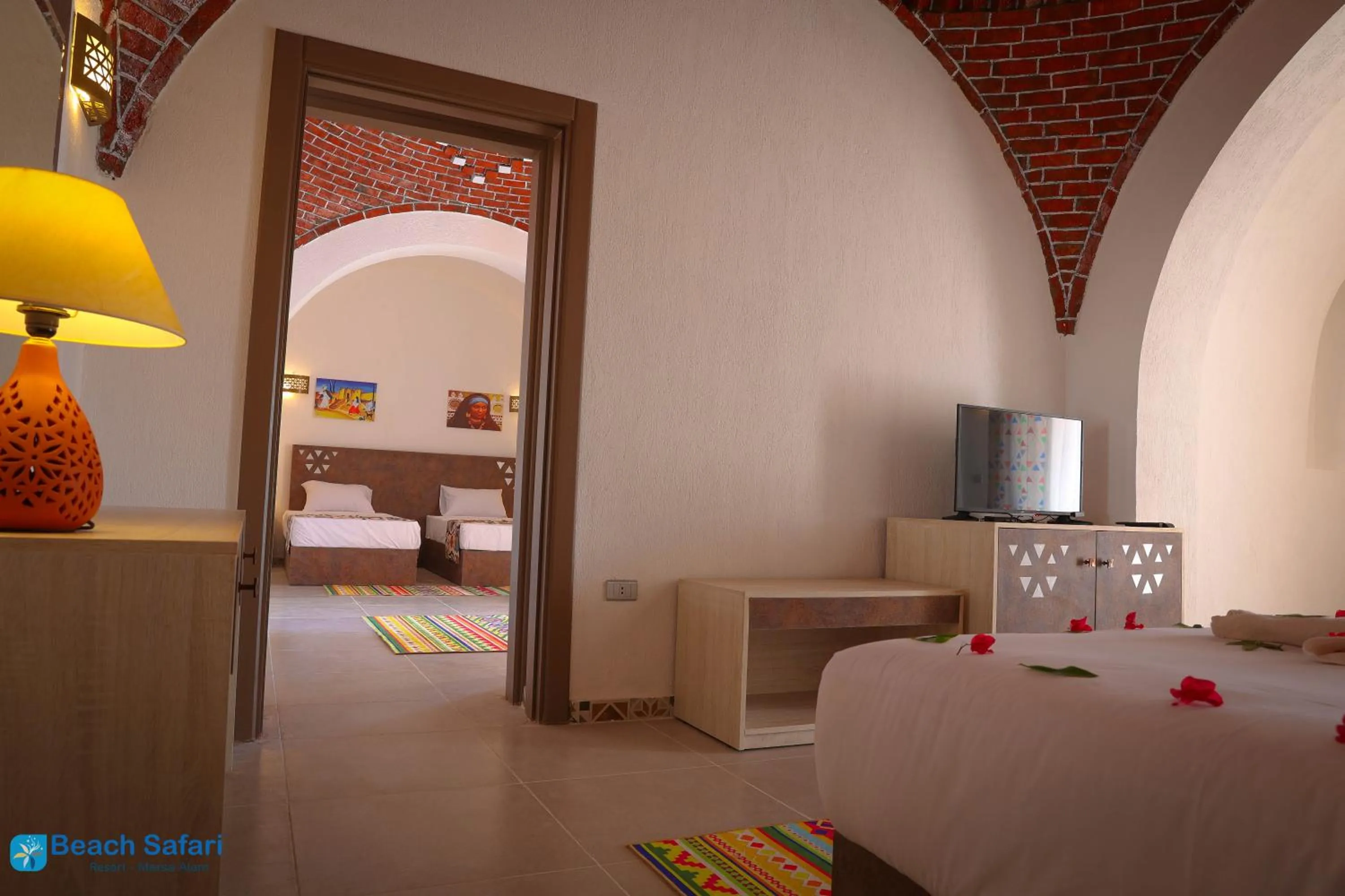 Family, Bed in Beach safari nubian resort