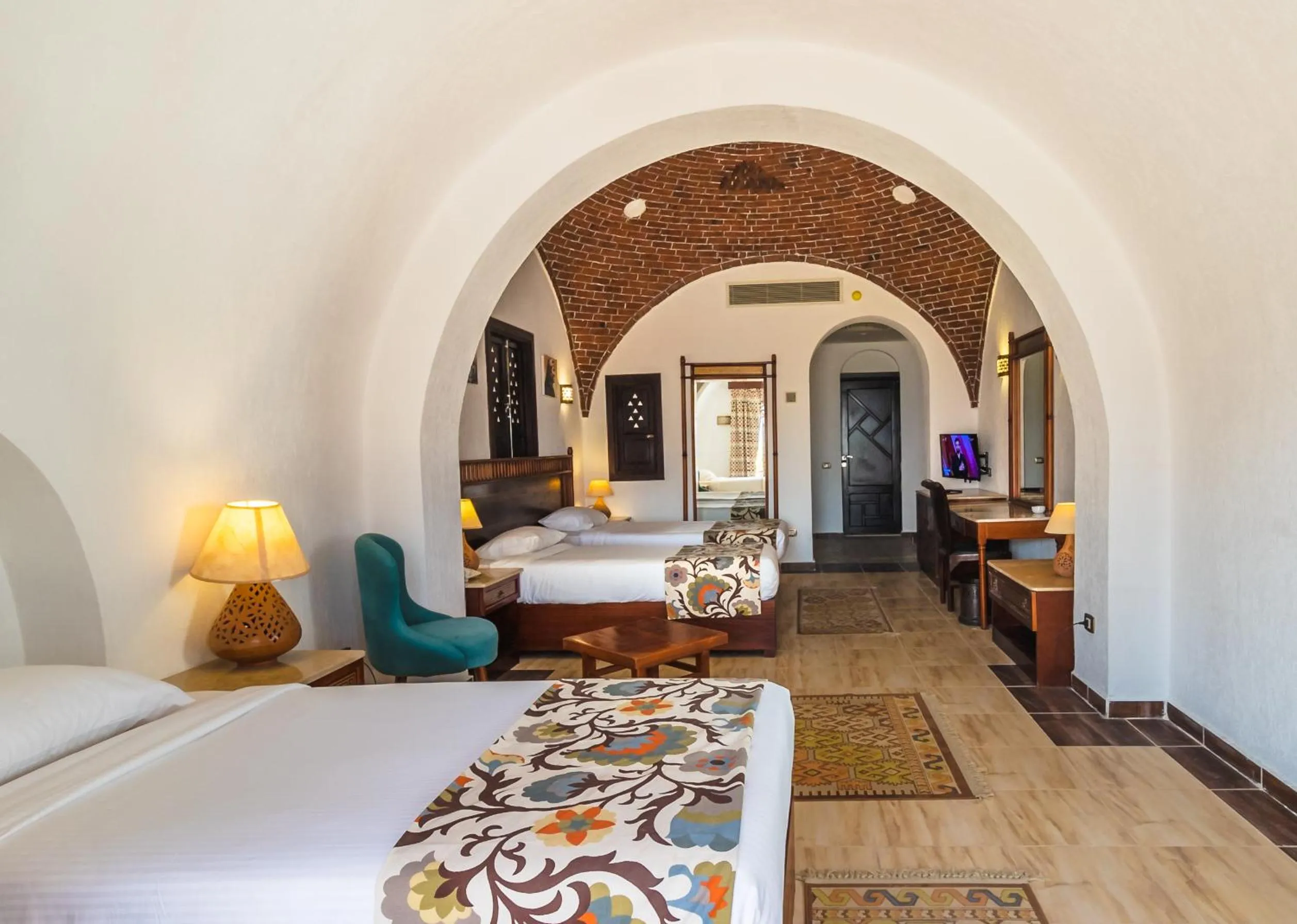 Bed in Beach safari nubian resort