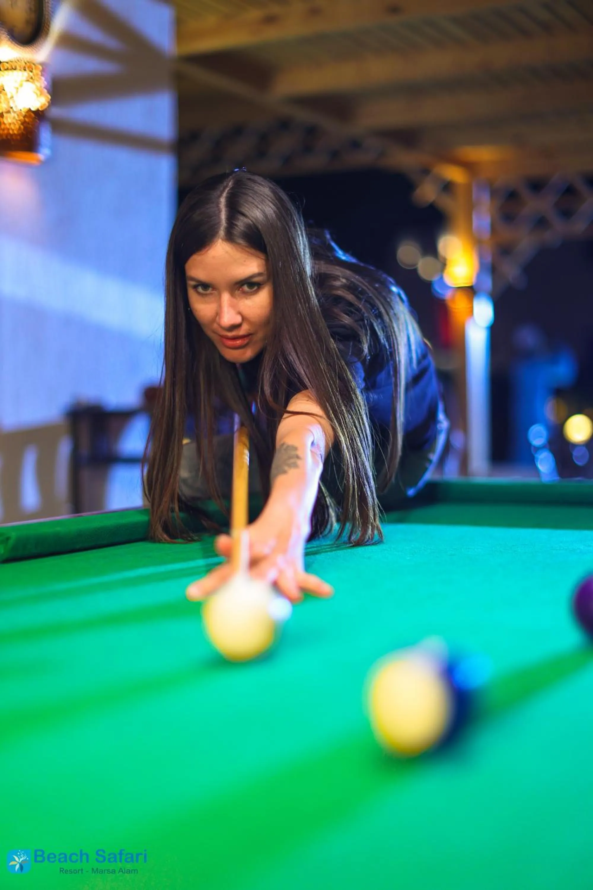 Billiard in Beach safari nubian resort