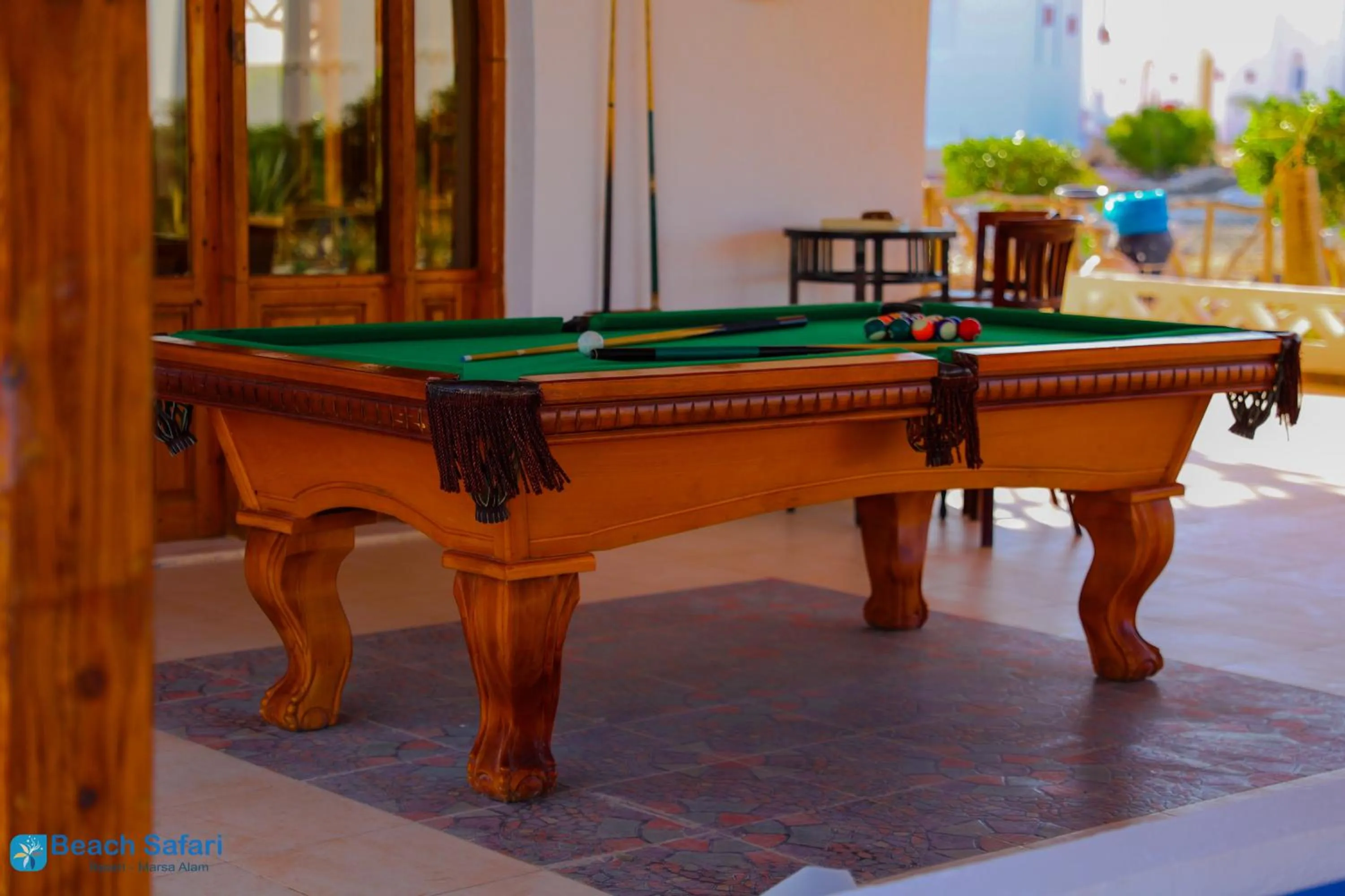 Billiard in Beach safari nubian resort