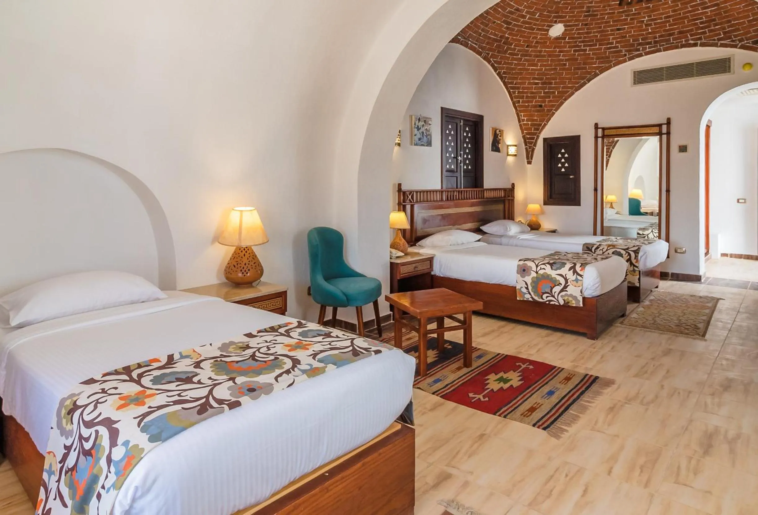 Bed in Beach safari nubian resort