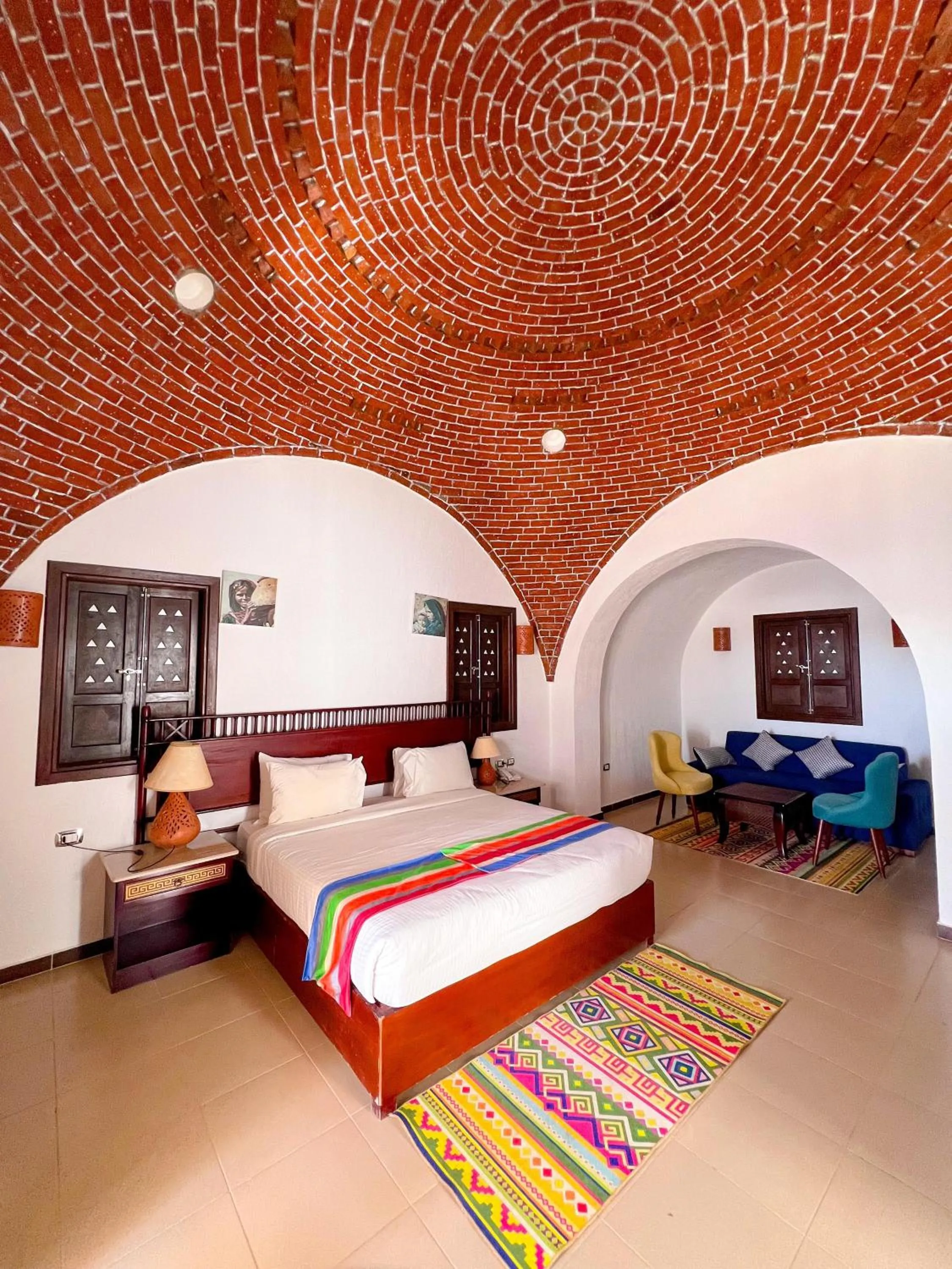 Living room, Bed in Beach safari nubian resort