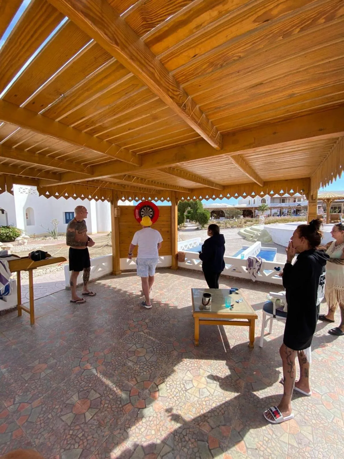 Darts in Beach safari nubian resort