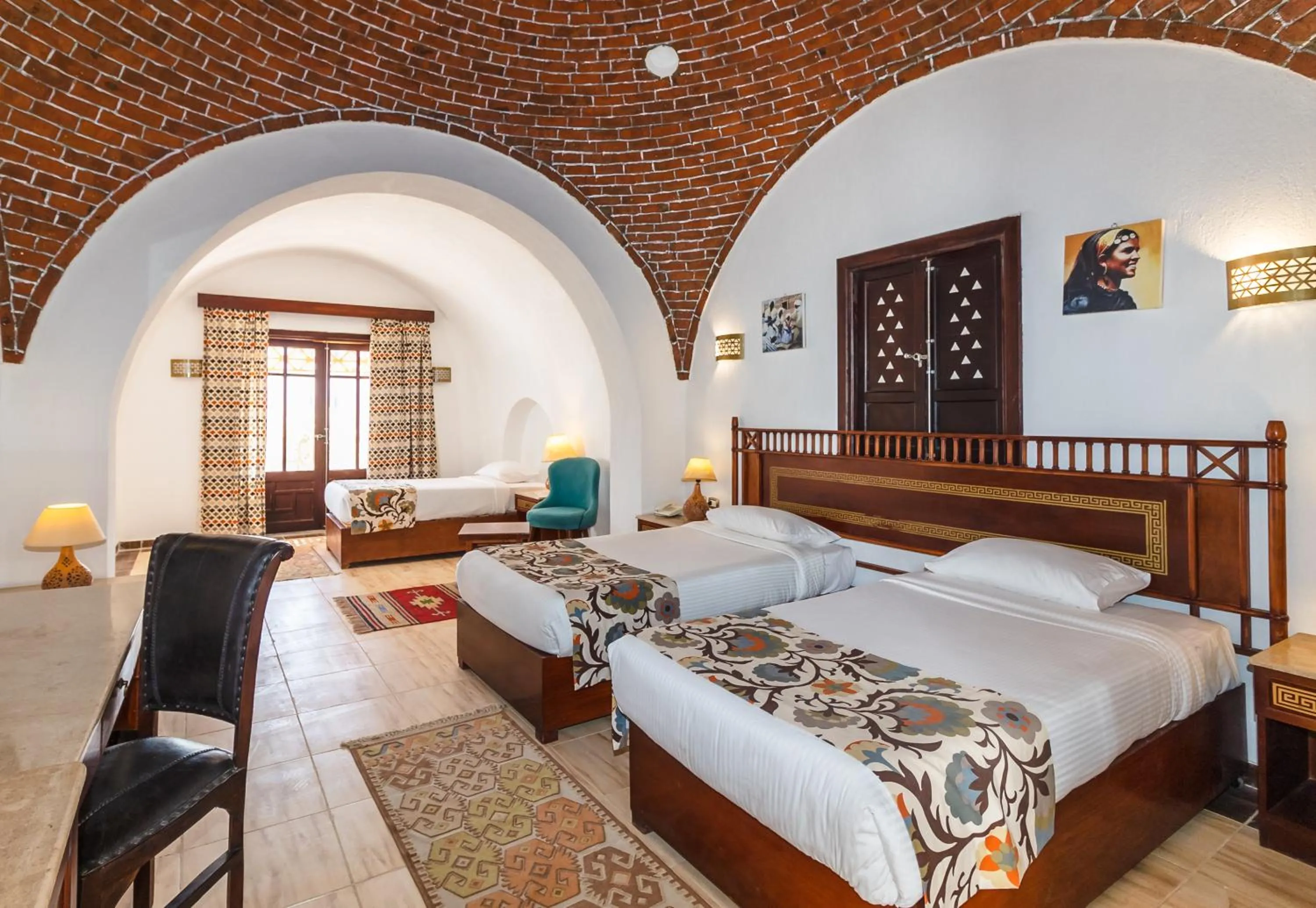 Photo of the whole room, Bed in Beach safari nubian resort