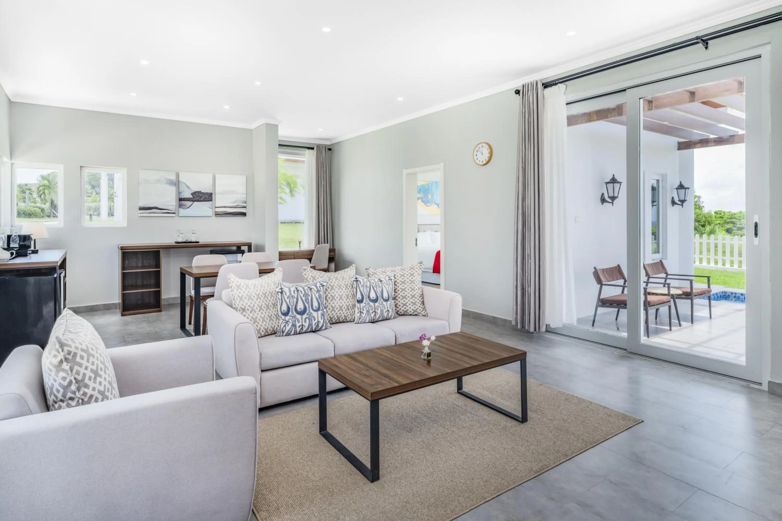 Living room in Ramada by Wyndham St Kitts Resort