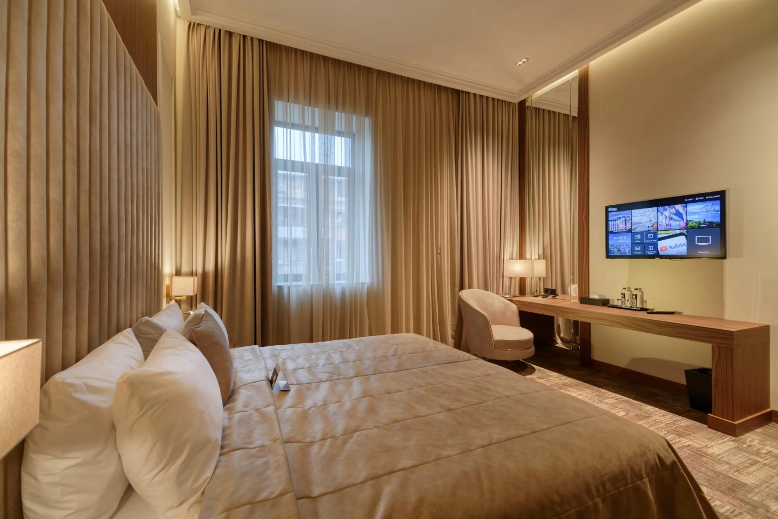 Bed in Hayasa Hotel Yerevan