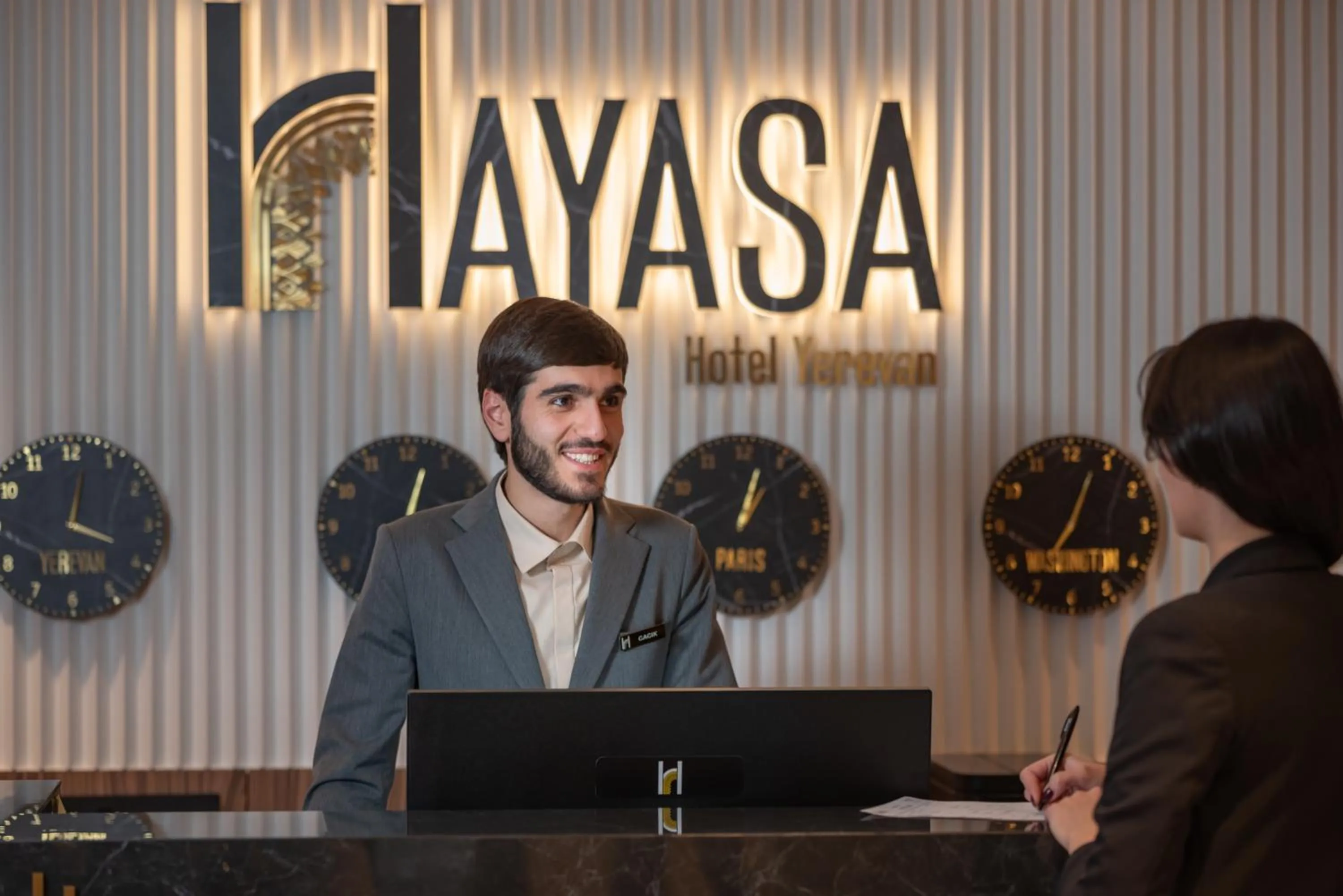 Lobby or reception in Hayasa Hotel Yerevan