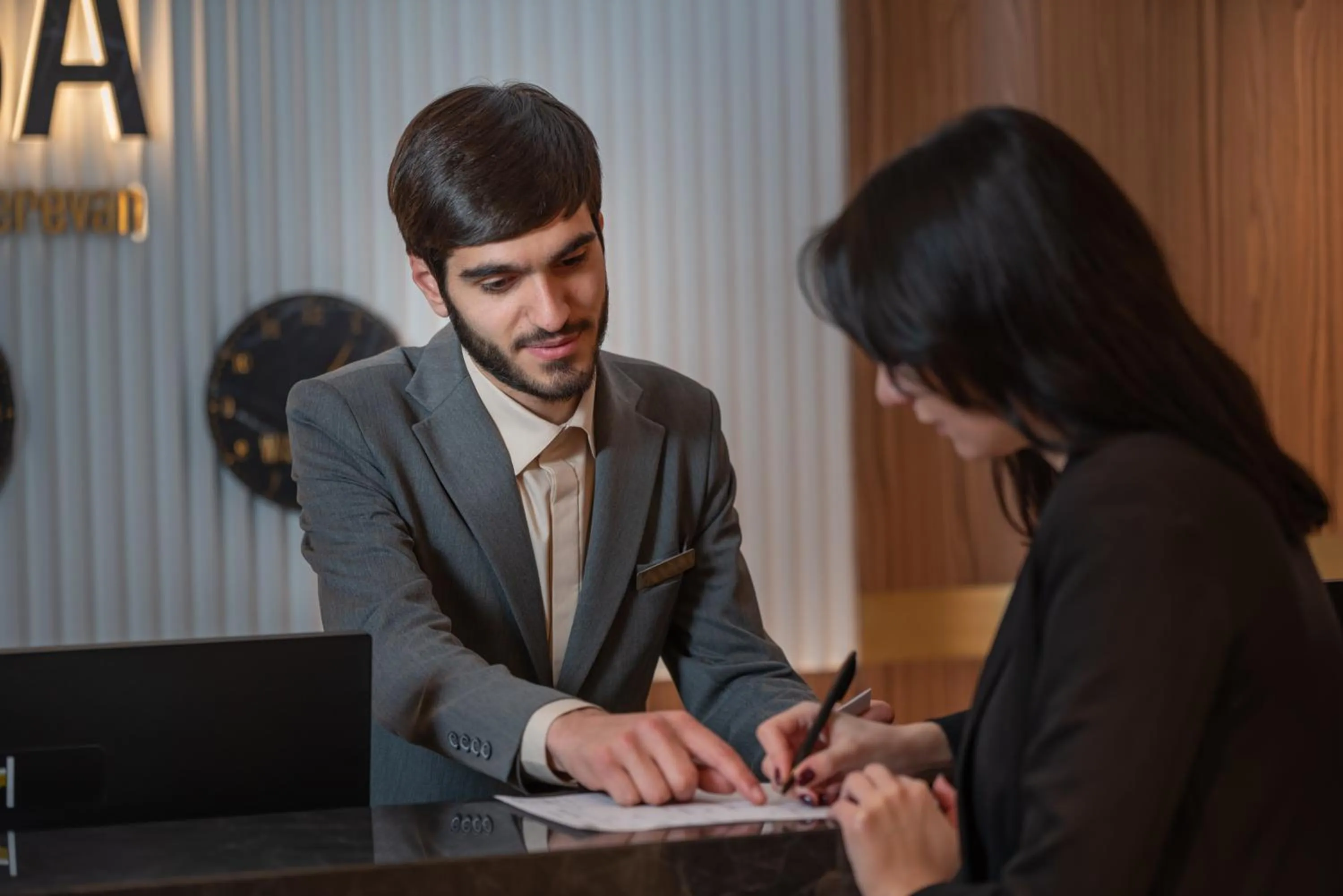 Lobby or reception in Hayasa Hotel Yerevan