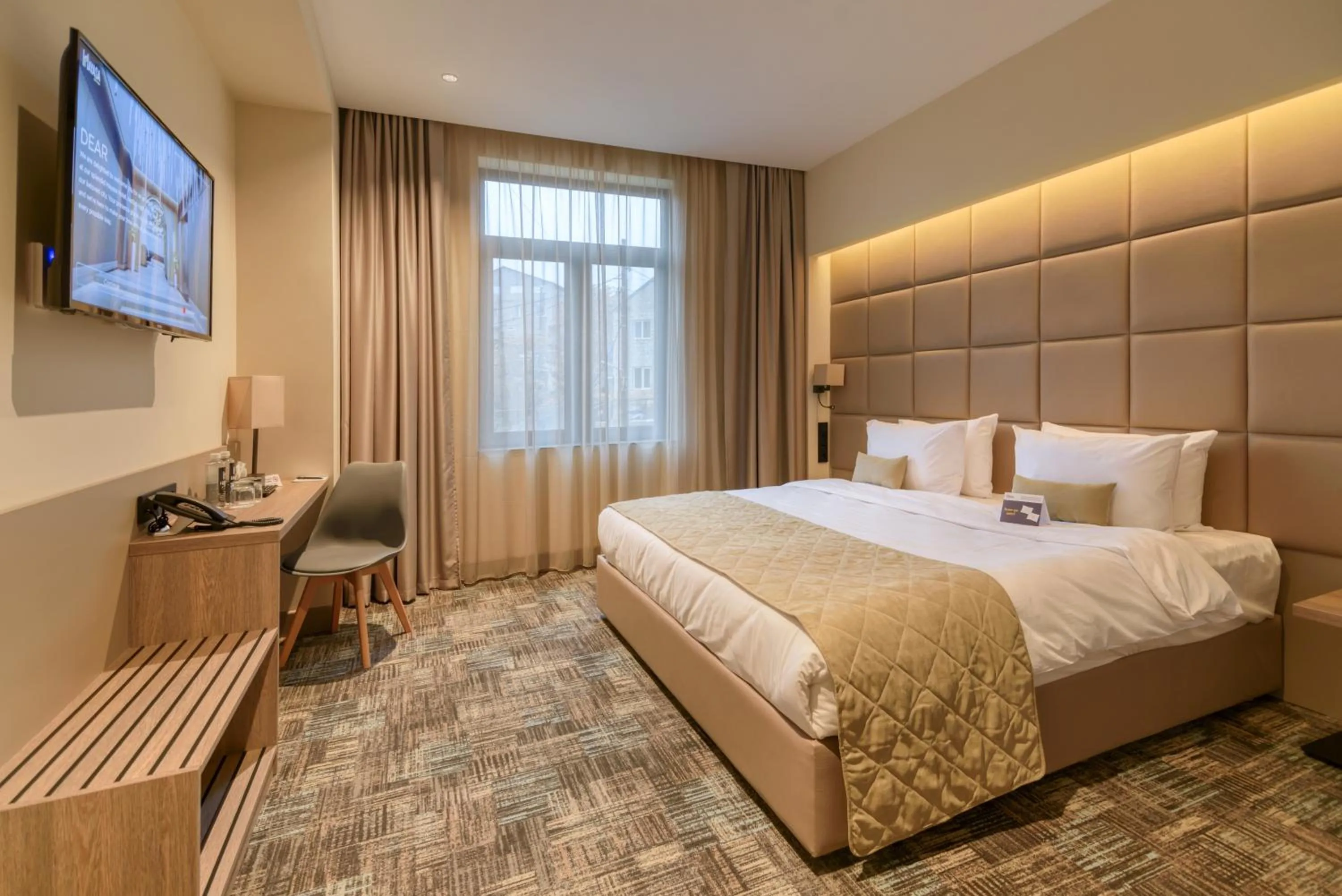 Bed in Hayasa Hotel Yerevan