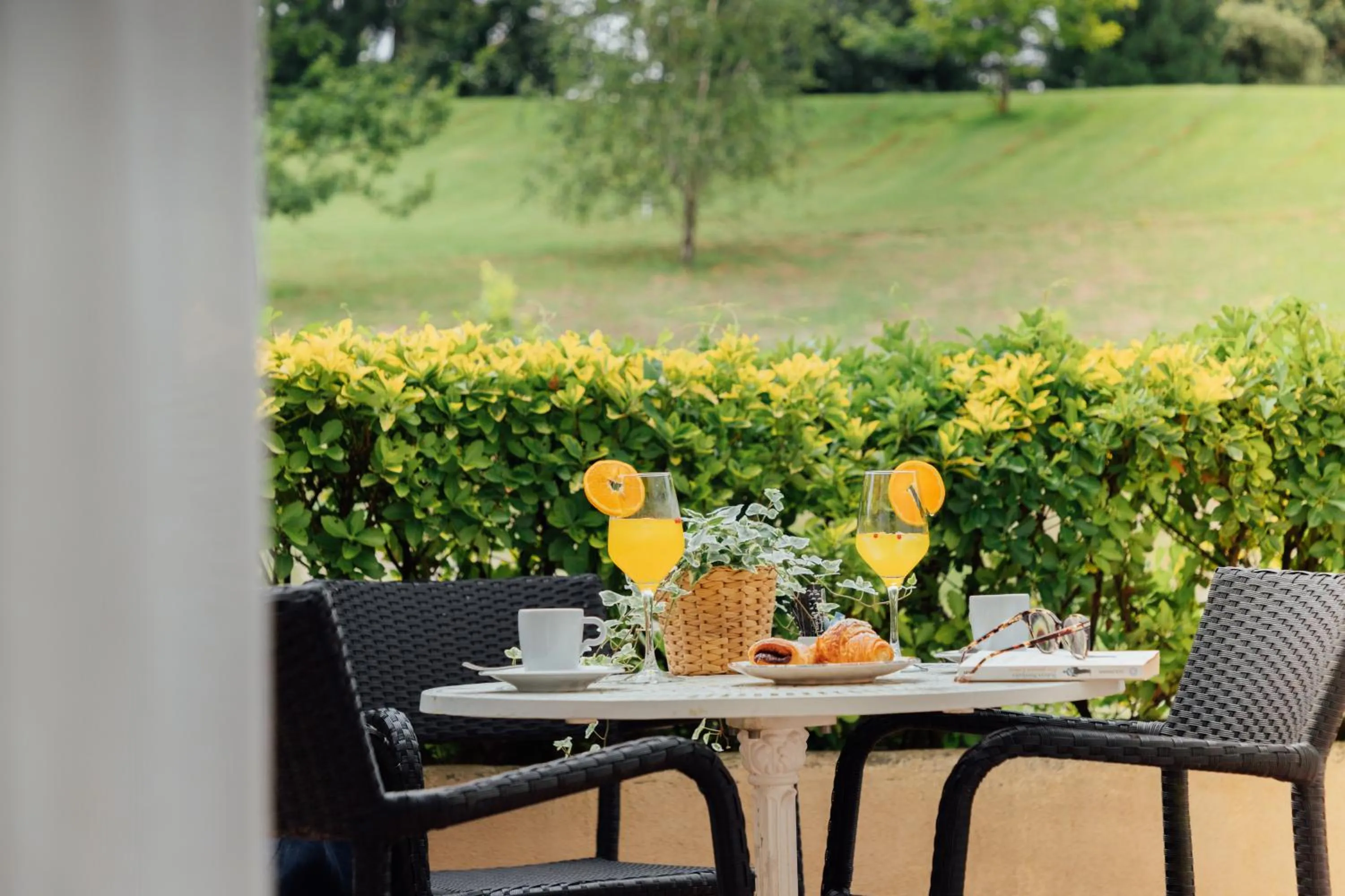 Garden view in Hotel Palacio Urgoiti
