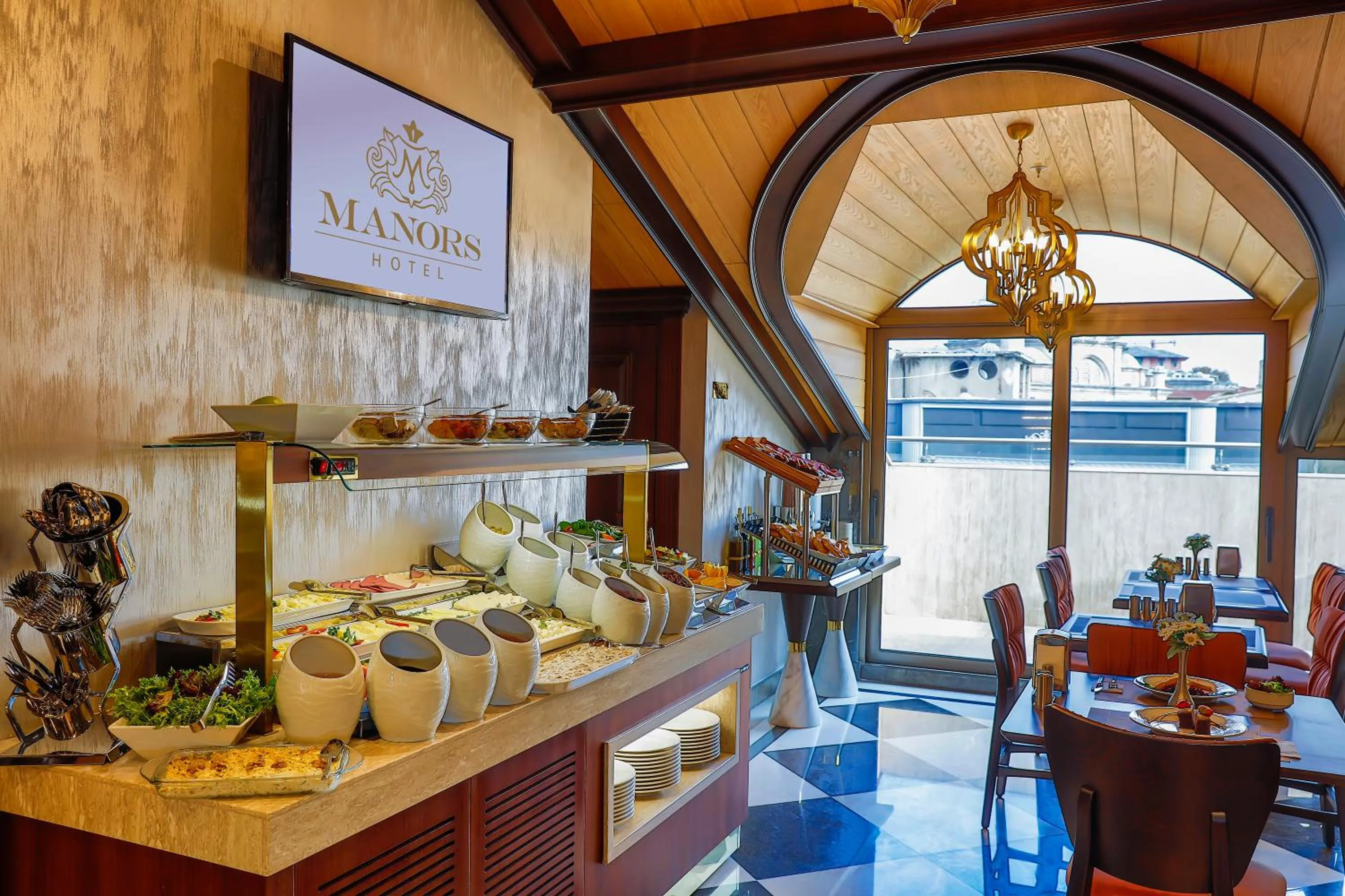 Buffet breakfast in MANORS HOTEL