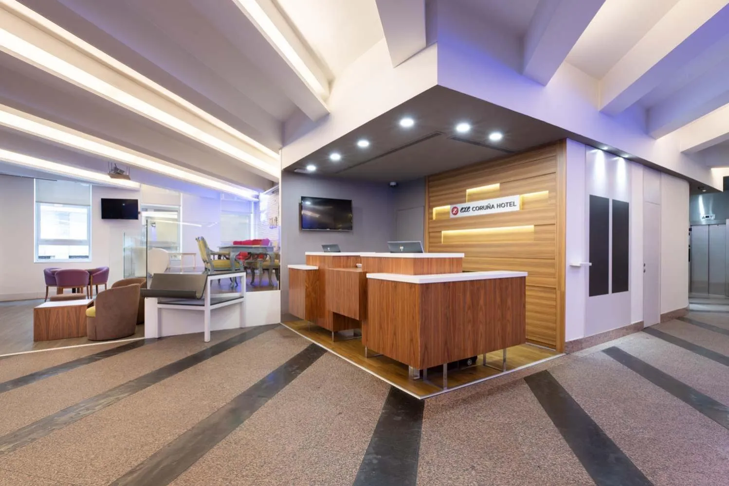 Lobby or reception in Exe Coruña