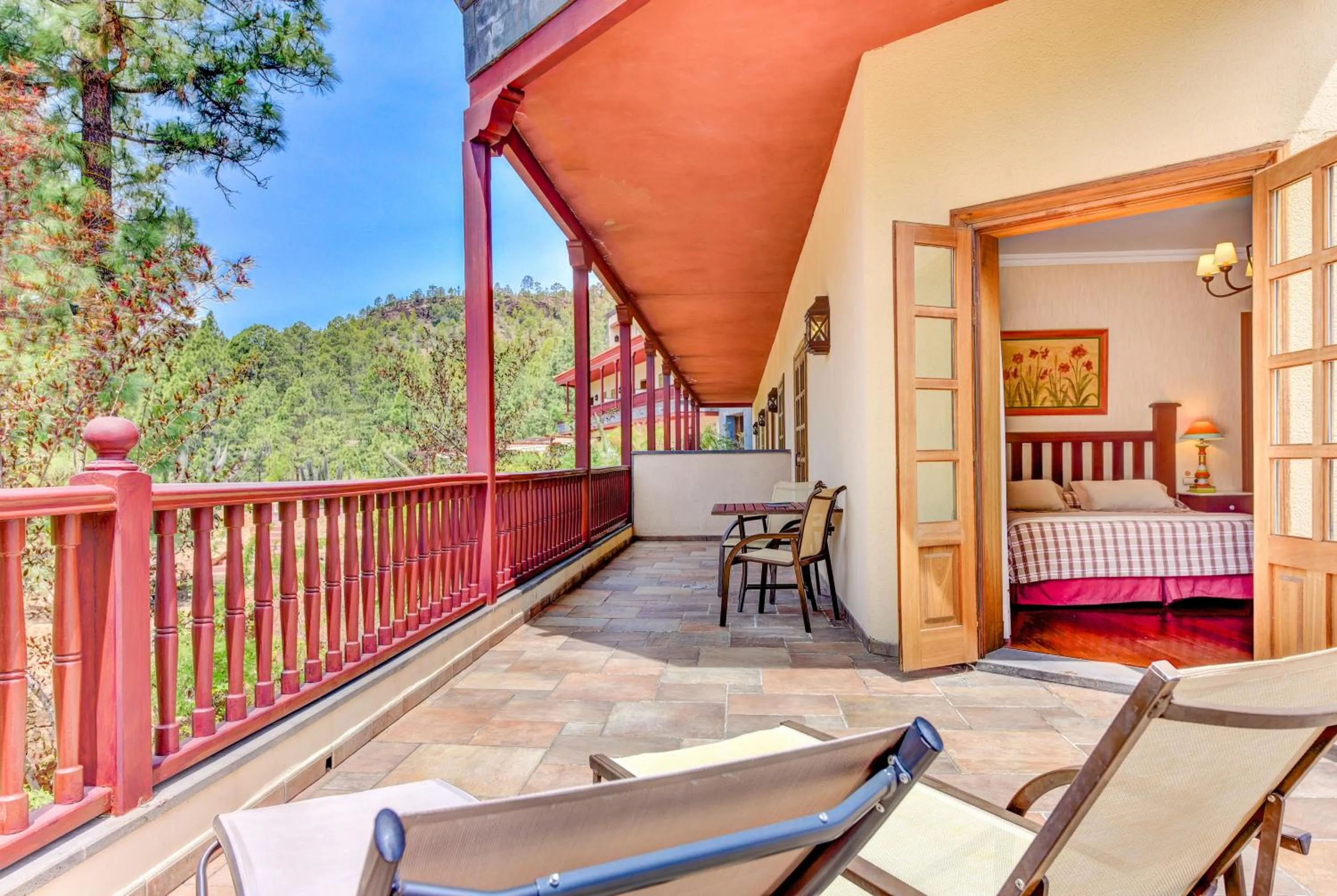 Balcony/Terrace in Hotel Spa Villalba