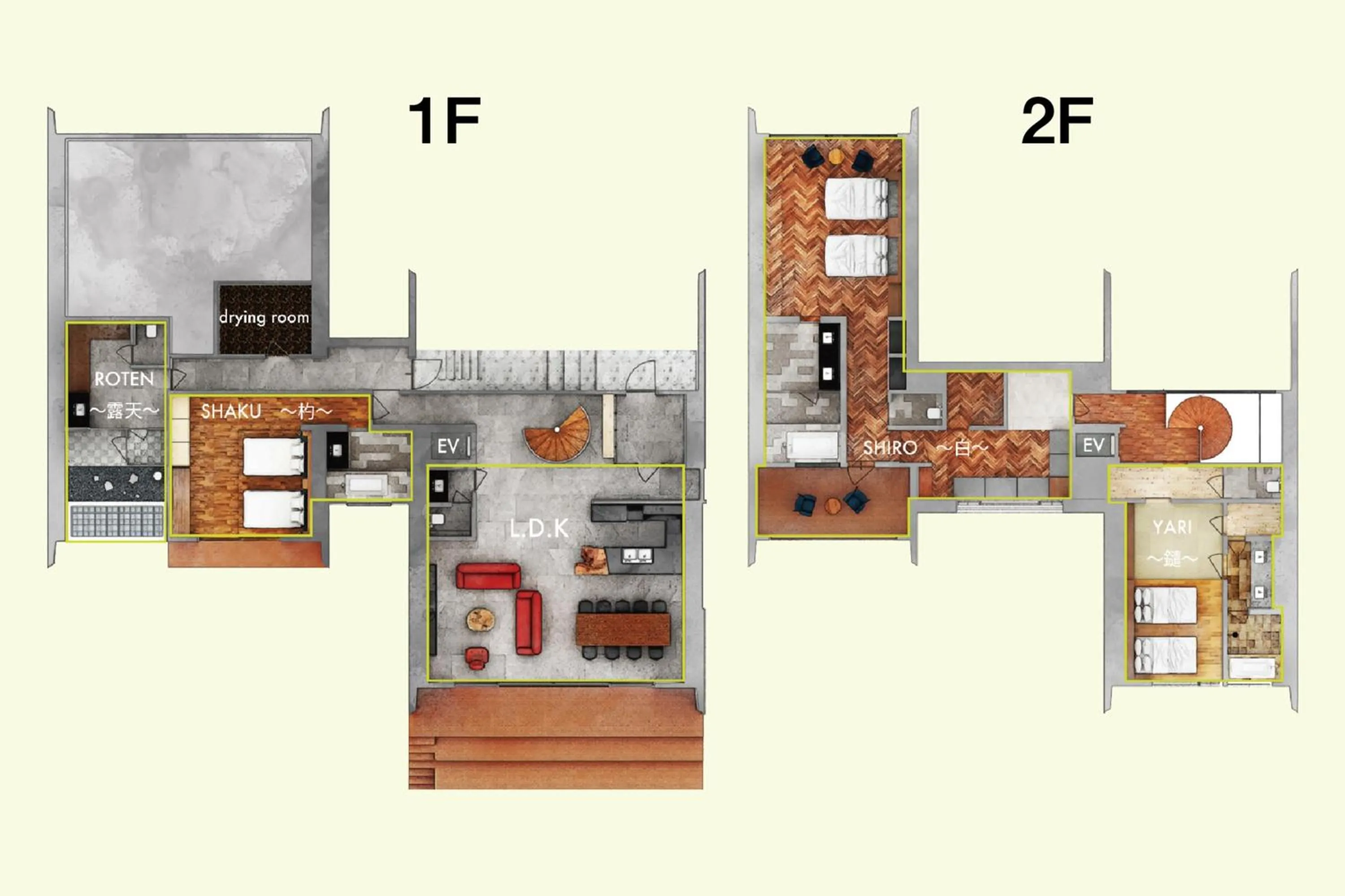 Floor plan in KanollyResorts Hakuba