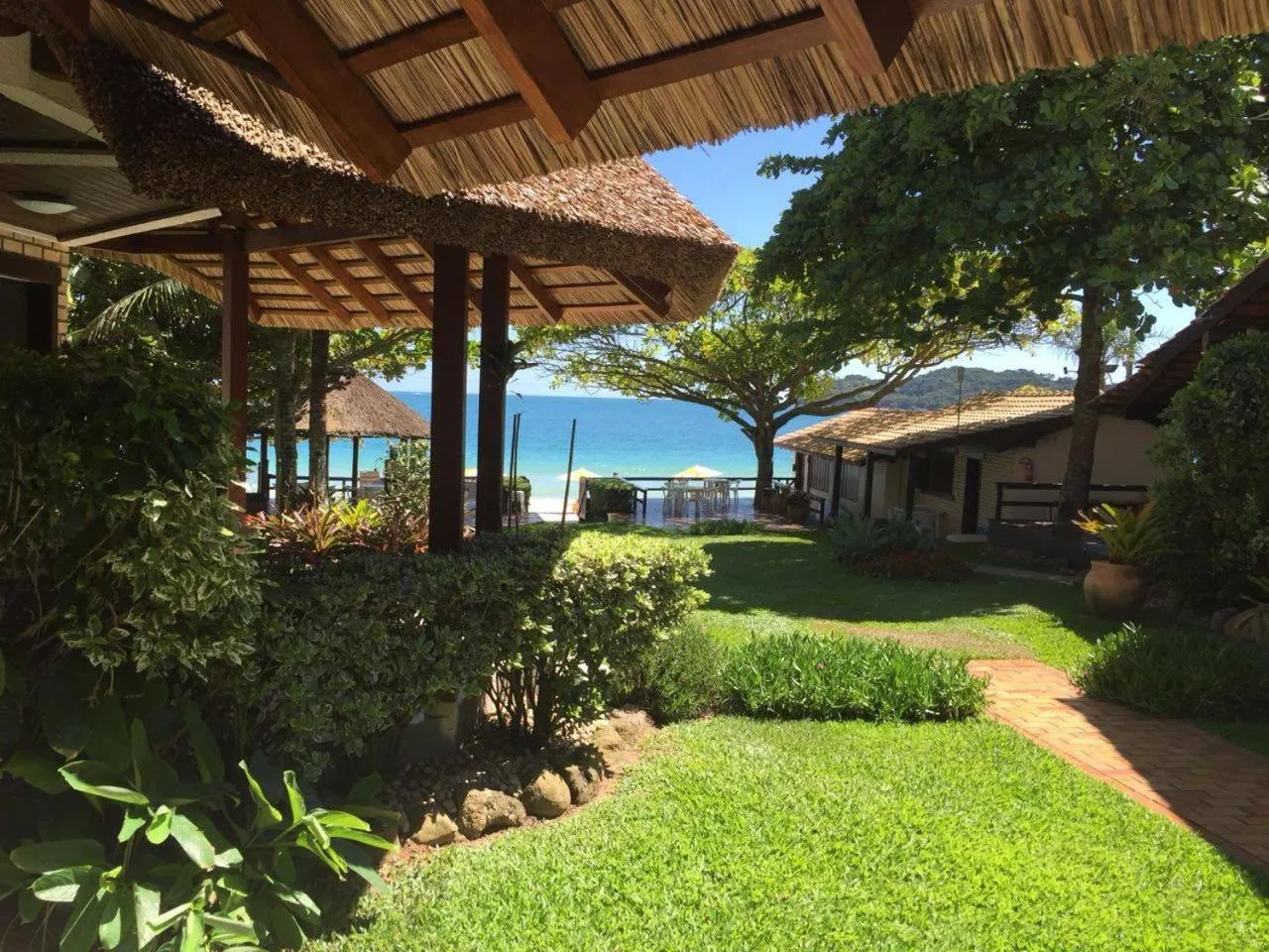 Garden view in Pousada Solar dos Girassóis