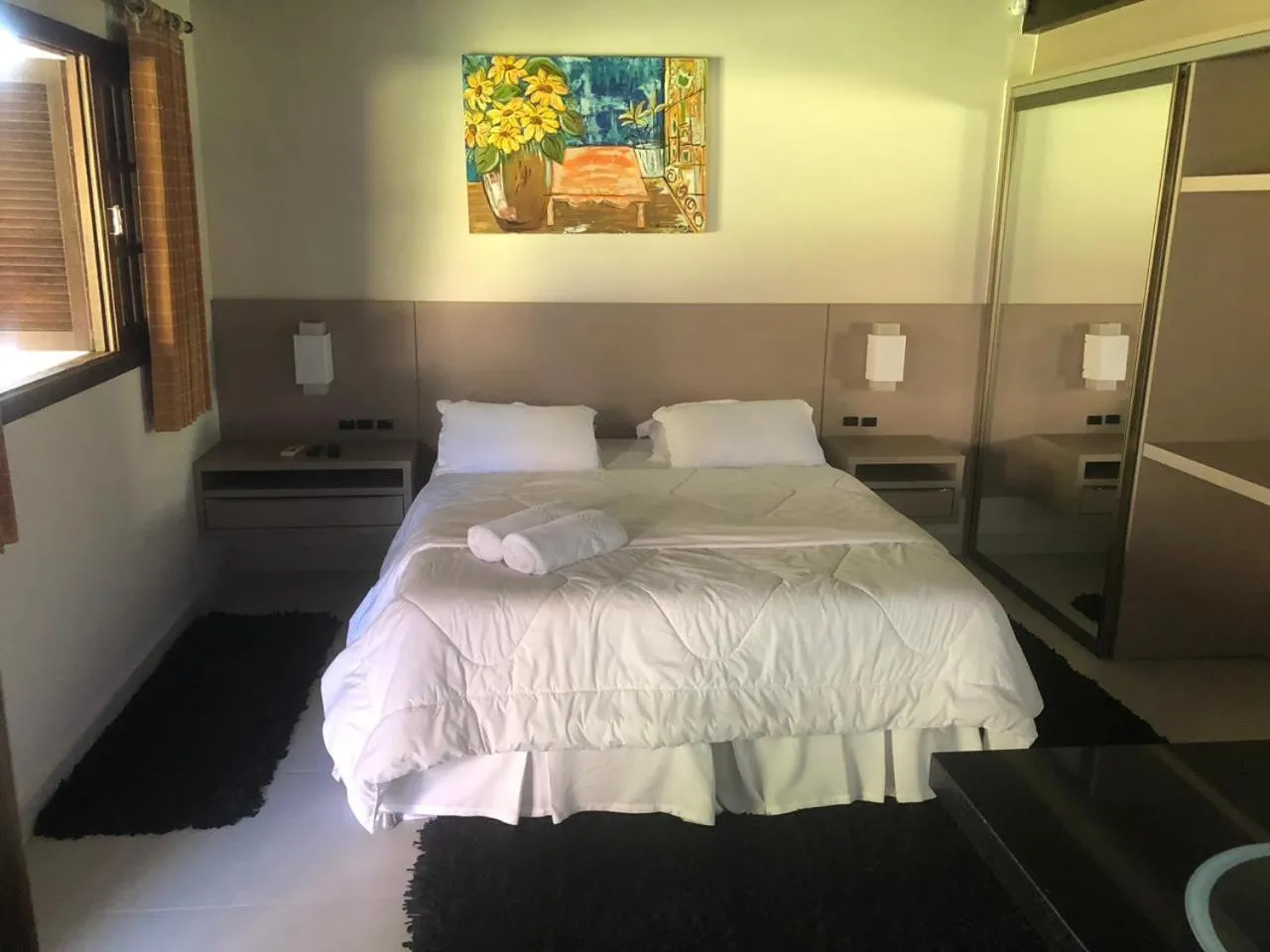 Bed in Pousada Solar dos Girassóis