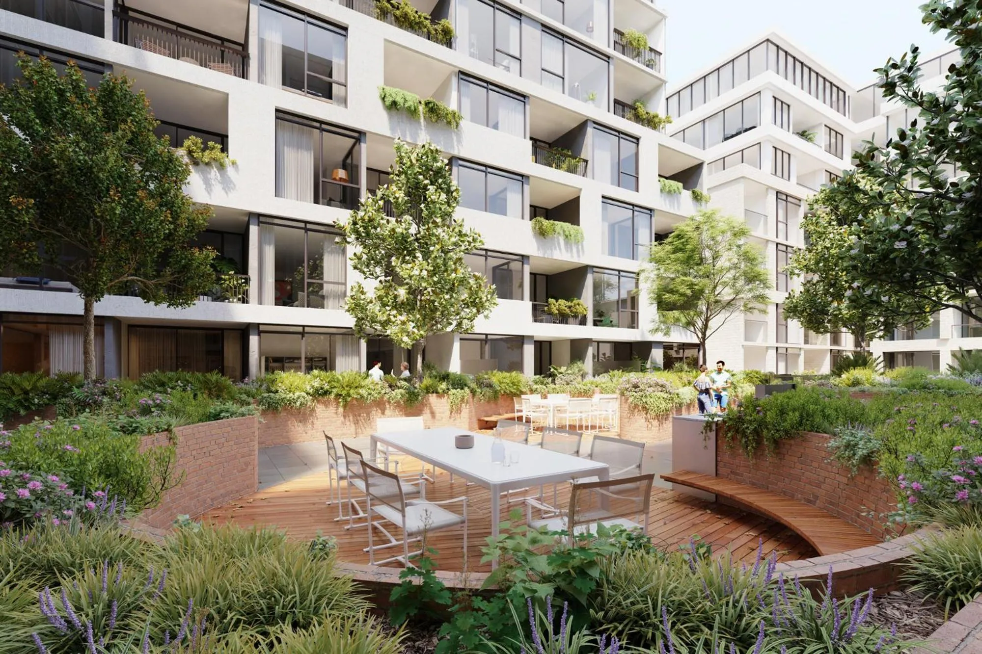 Garden in The Marker Apartments Melbourne