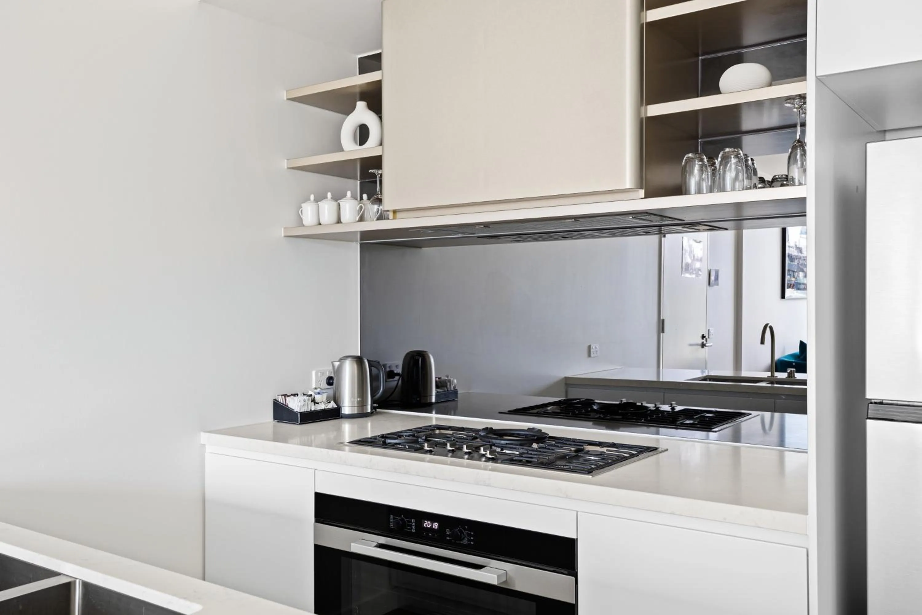 Kitchen or kitchenette in The Marker Apartments Melbourne