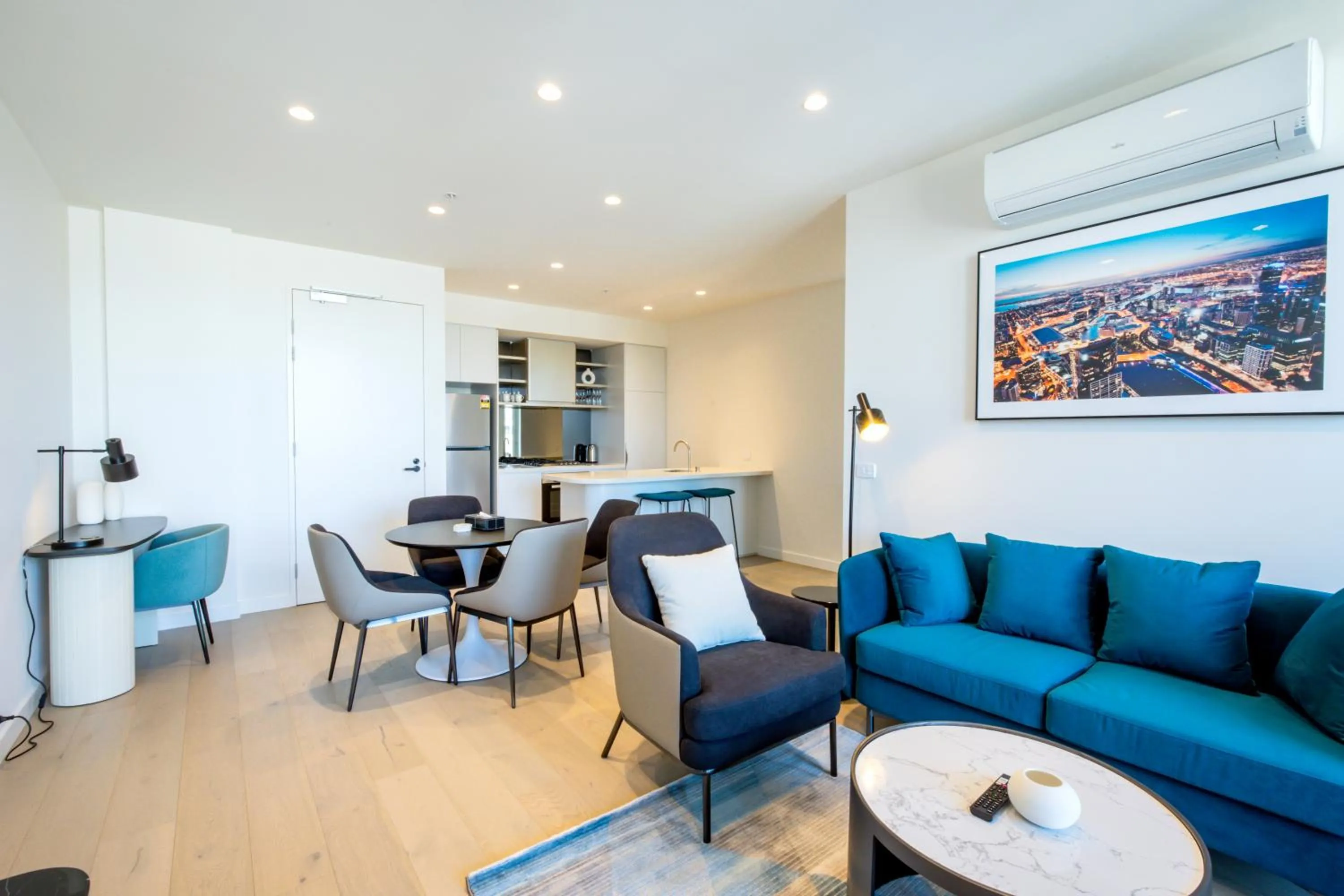 Living room in The Marker Apartments Melbourne