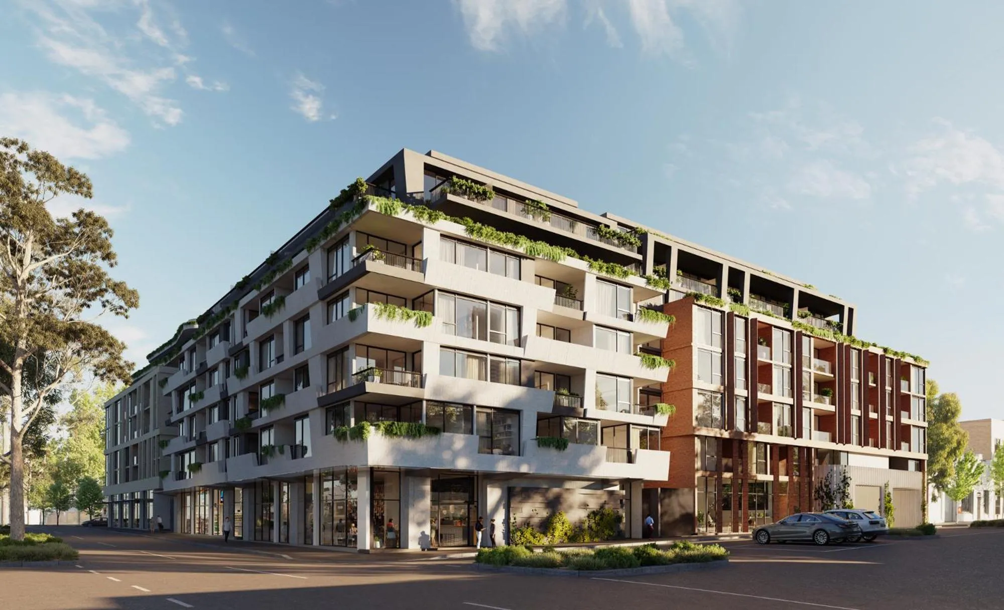 Property building in The Marker Apartments Melbourne