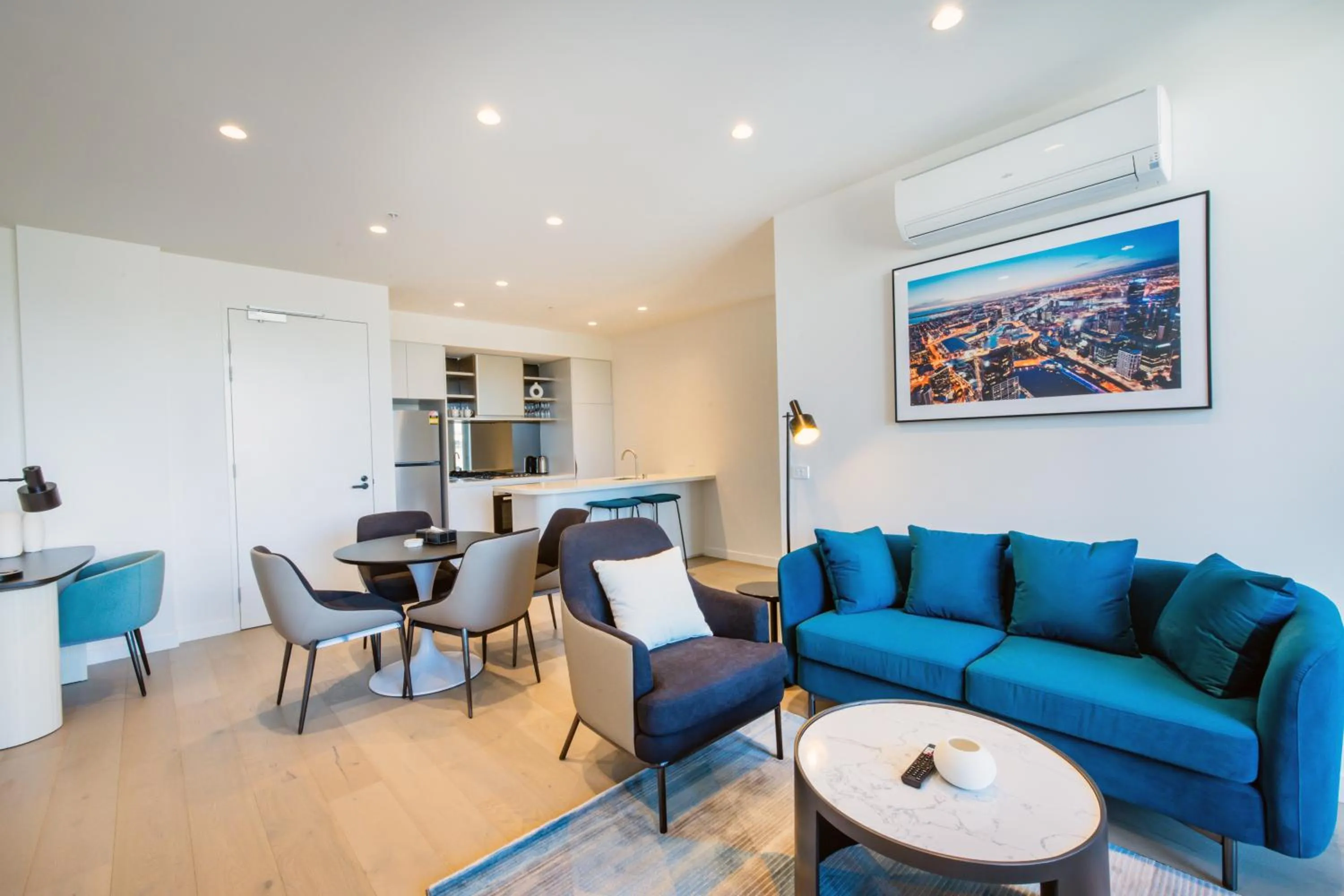 Living room in The Marker Apartments Melbourne