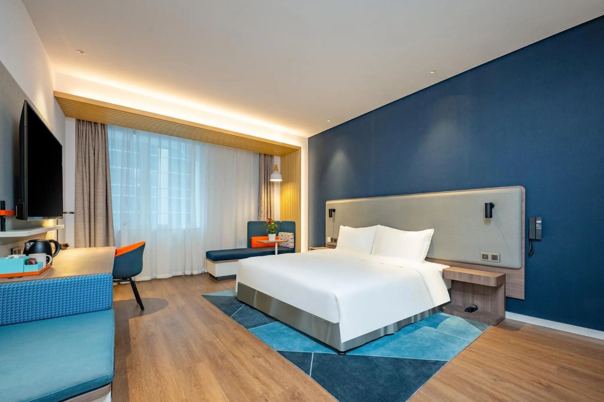 Photo of the whole room, Bed in Holiday Inn Express Xi'an Tuanjie South Road