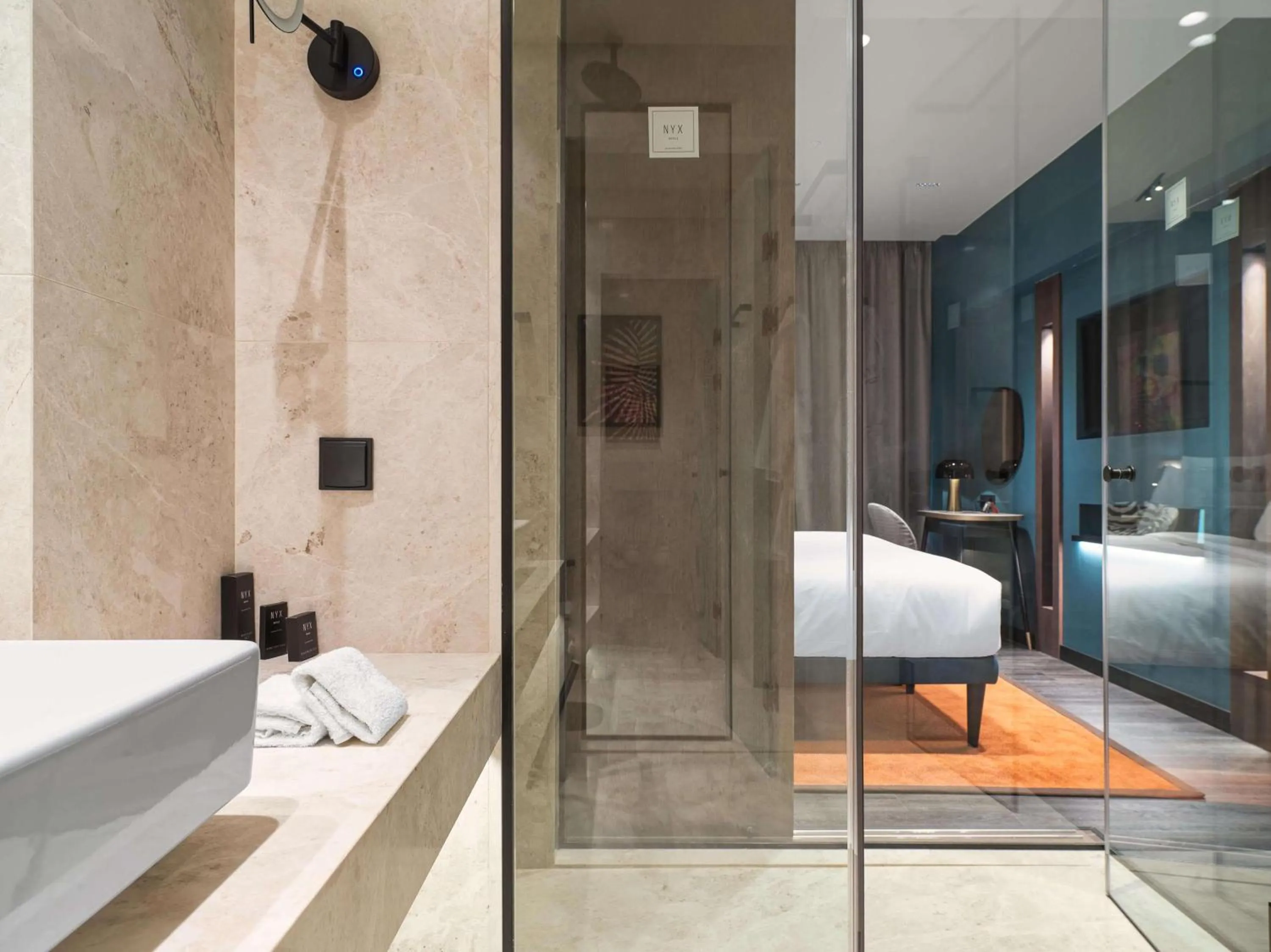 Shower in NYX Esperia Palace Hotel Athens by Leonardo Hotels