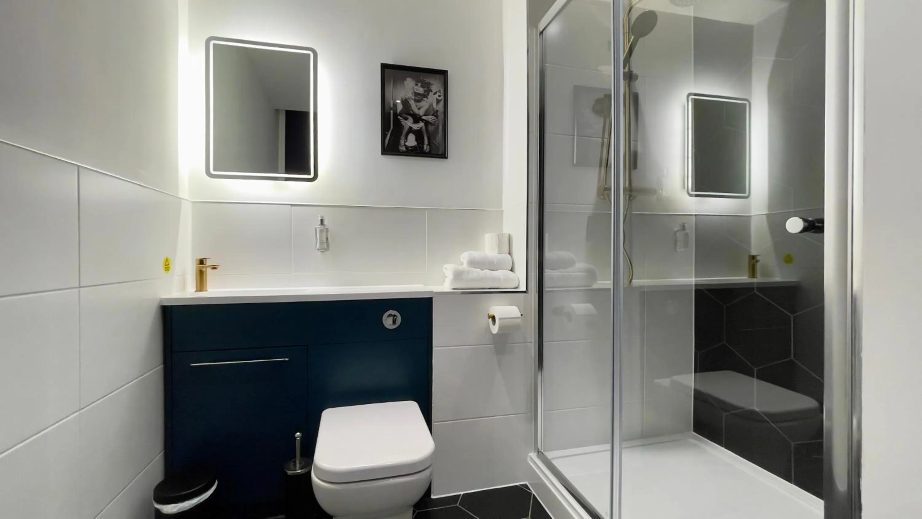 Bathroom in The Old Post Office Warrington by Deuce Hotels