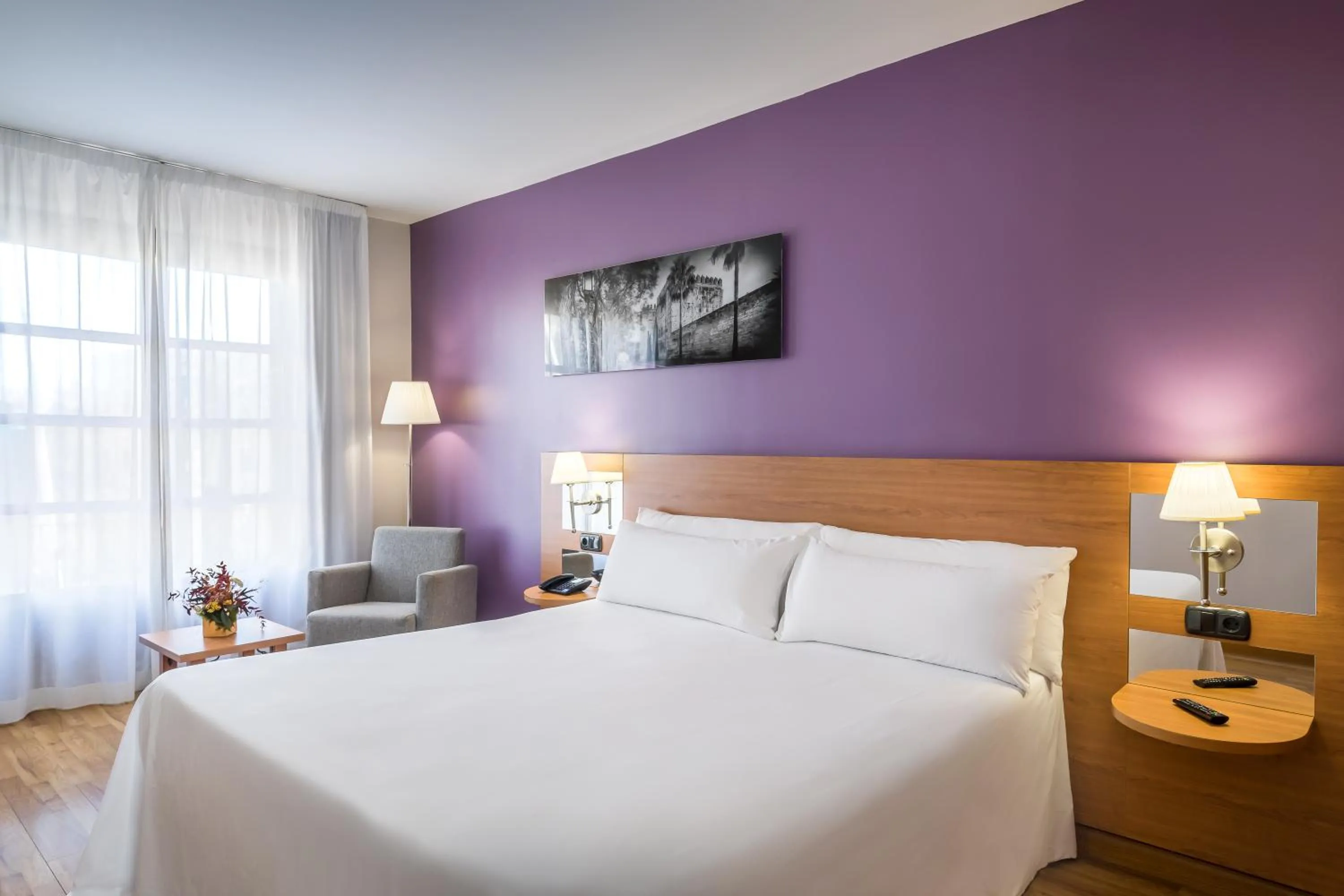 Bed in Hotel Jerez Centro