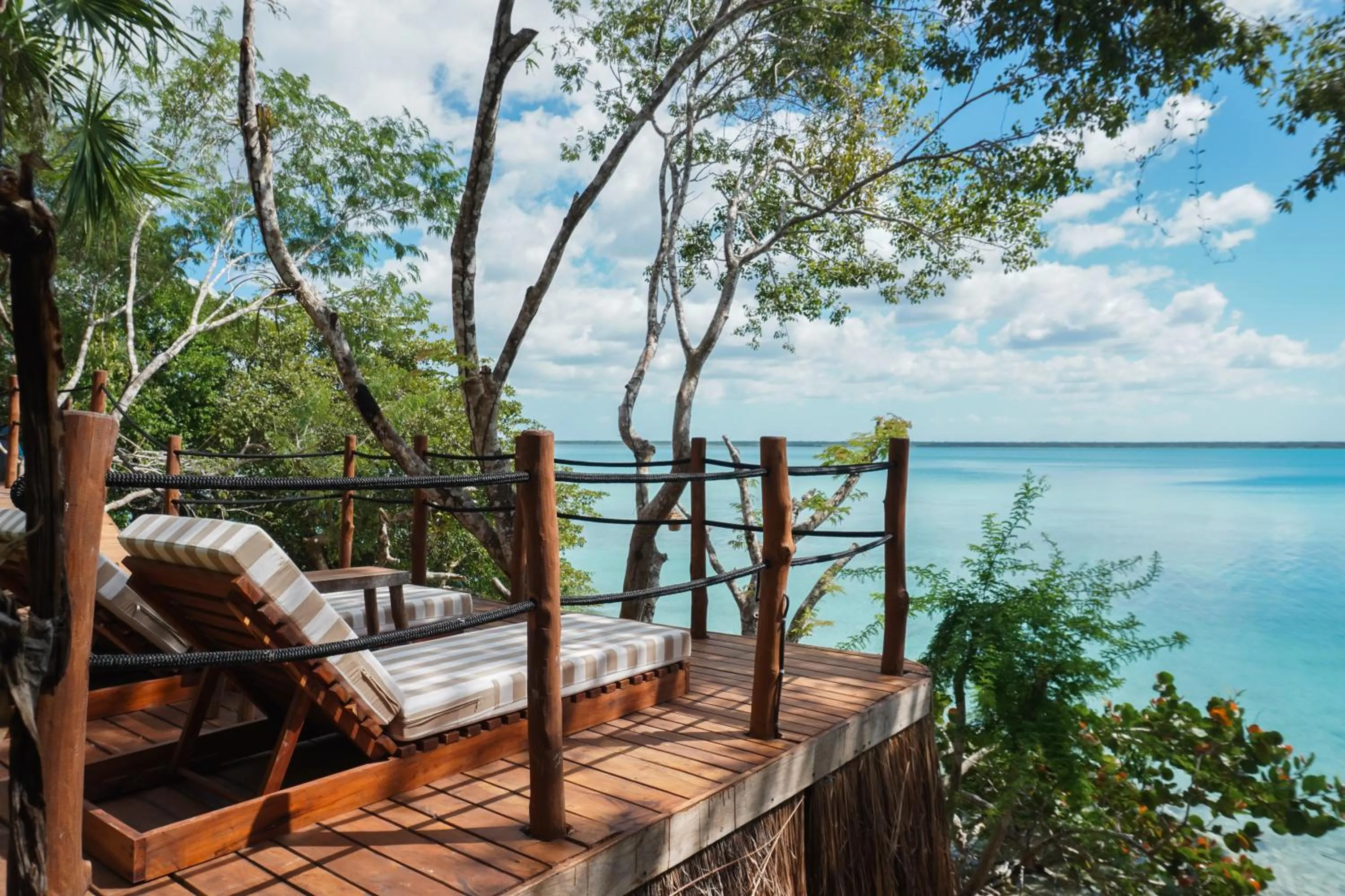 Lake view in Naya Bacalar Lagoon Front Hotel - Adults Only