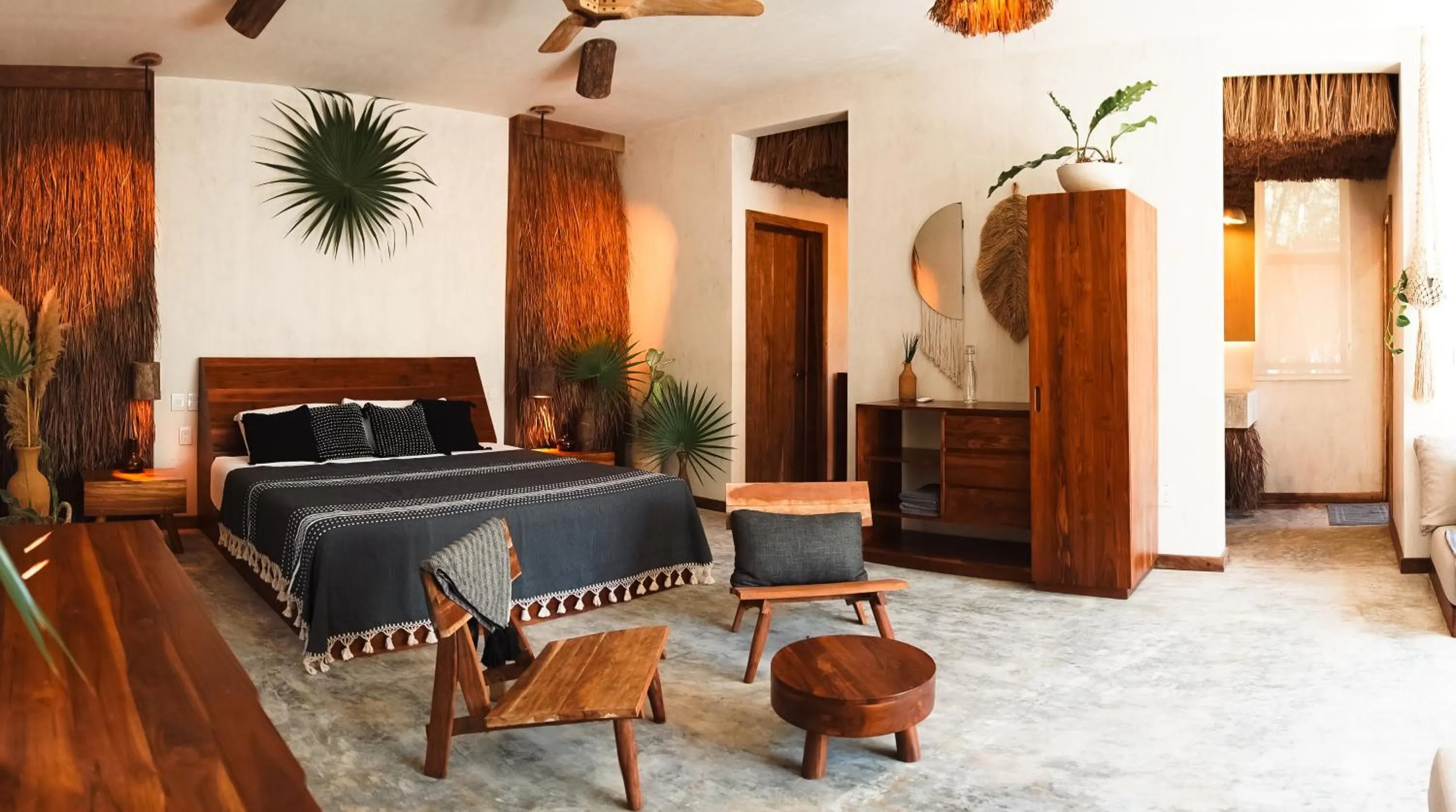 Bed in Naya Bacalar Lagoon Front Hotel - Adults Only