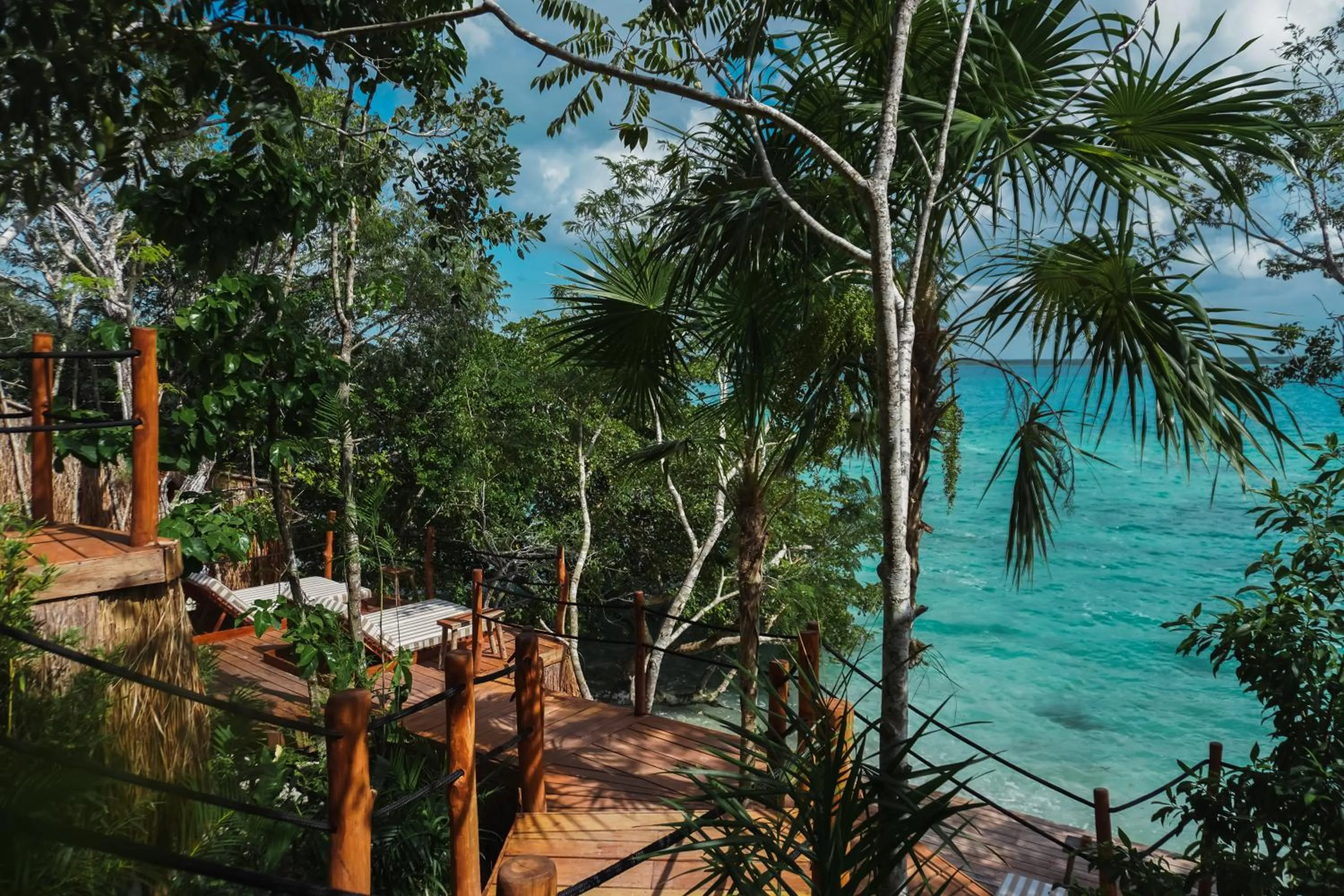 Lake view in Naya Bacalar Lagoon Front Hotel - Adults Only