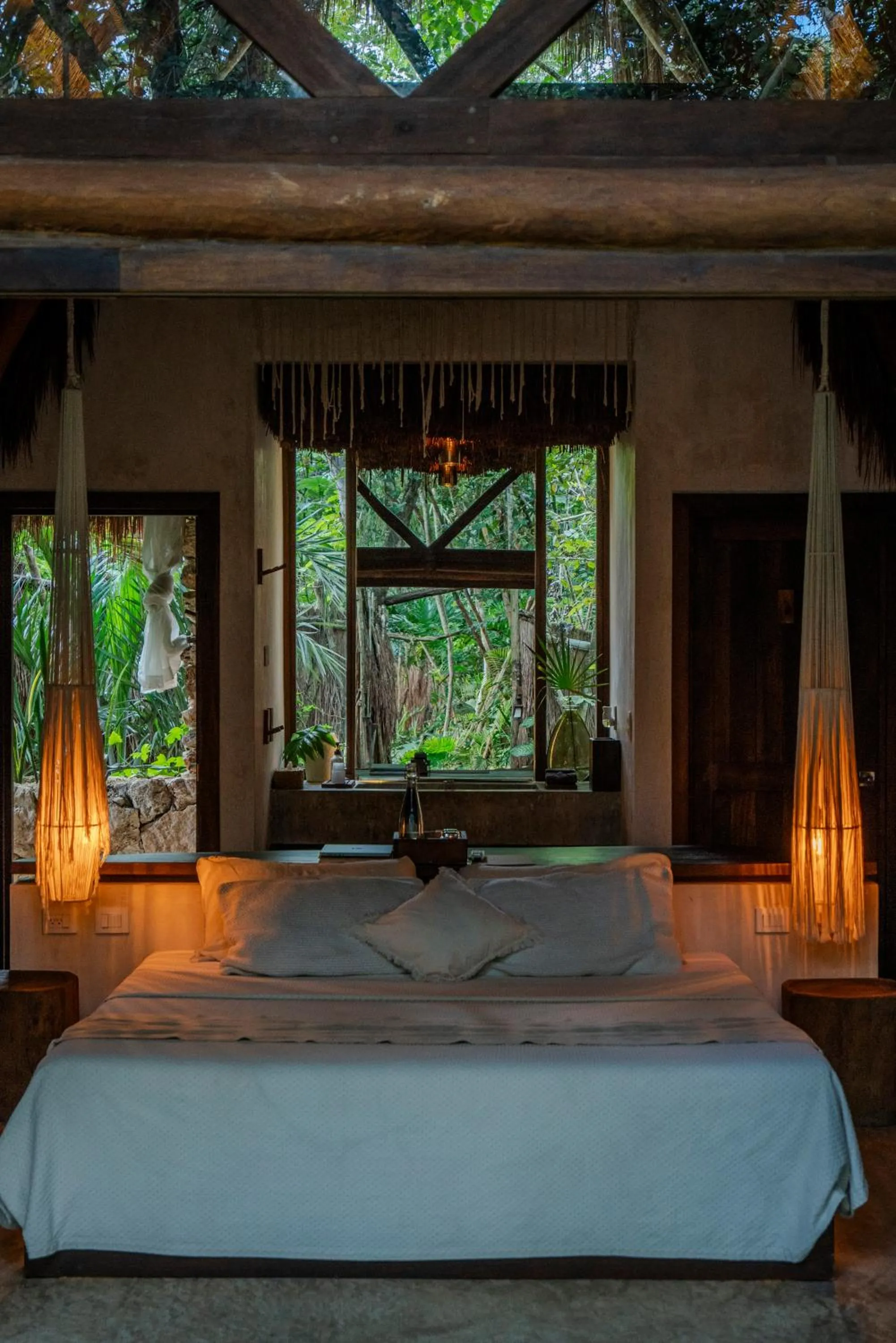 Bed in Naya Bacalar Lagoon Front Hotel - Adults Only
