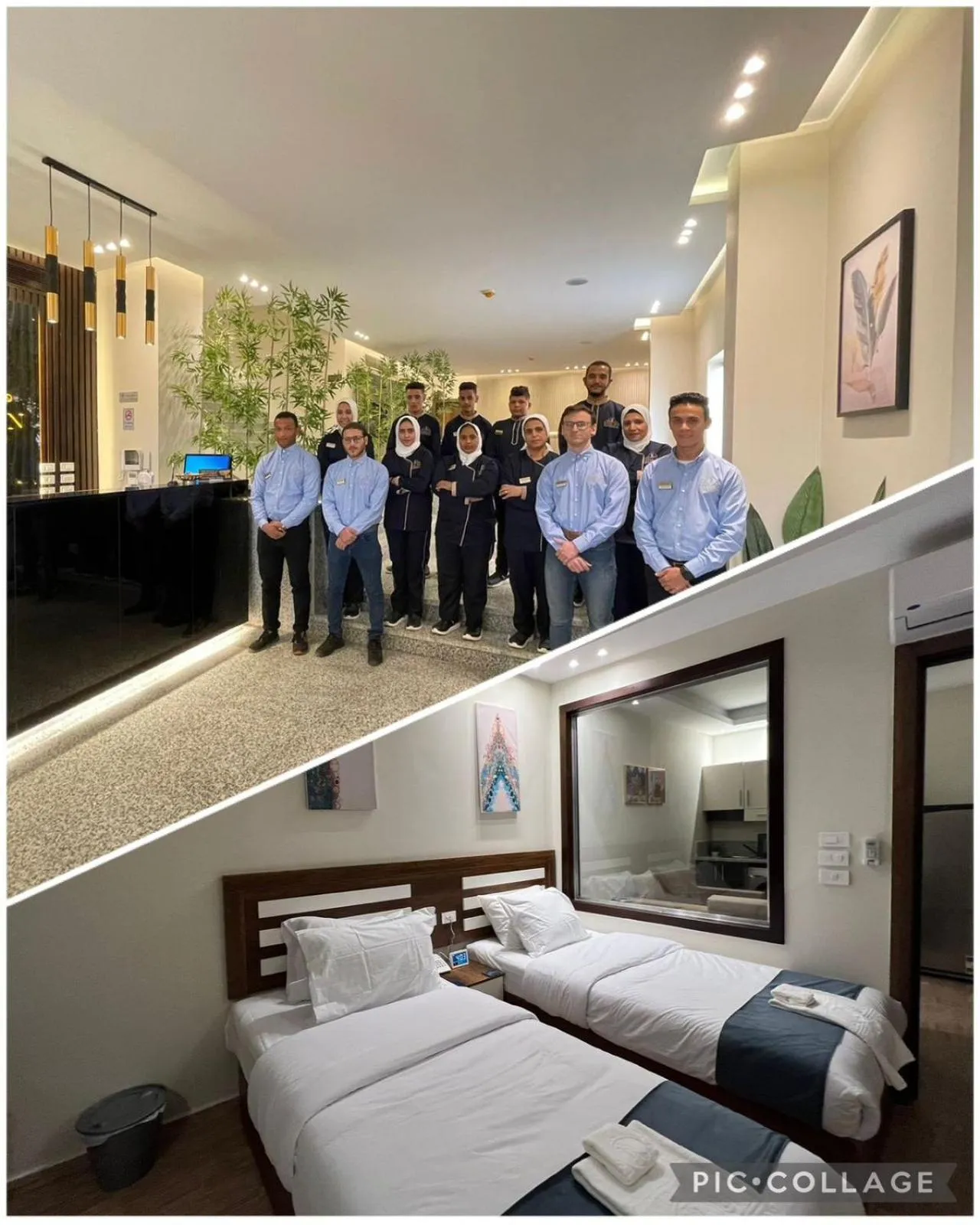 Staff, Bed in Royal Inn Residence New Cairo