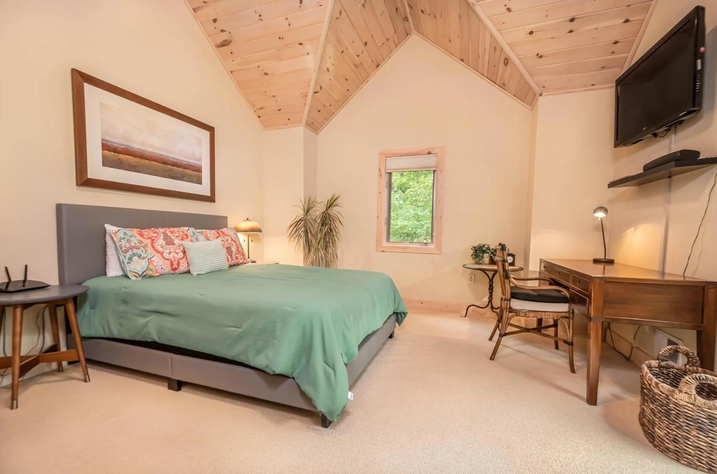Property building, Bed in Play-A-Way Chalet