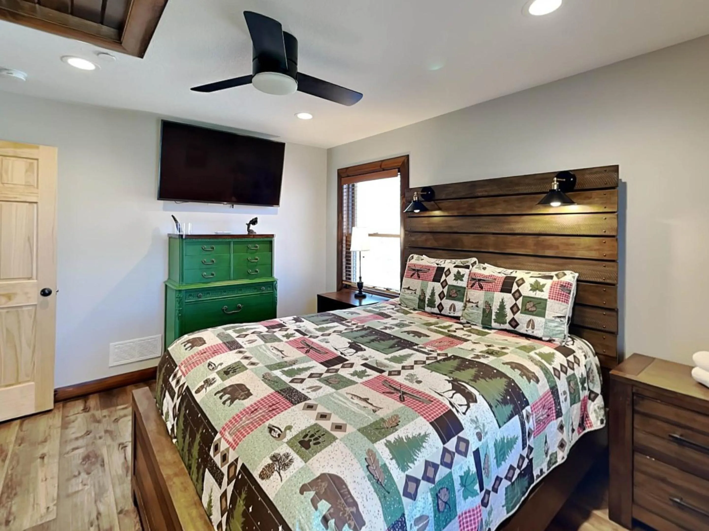 Bed in Water & Mountain Retreat