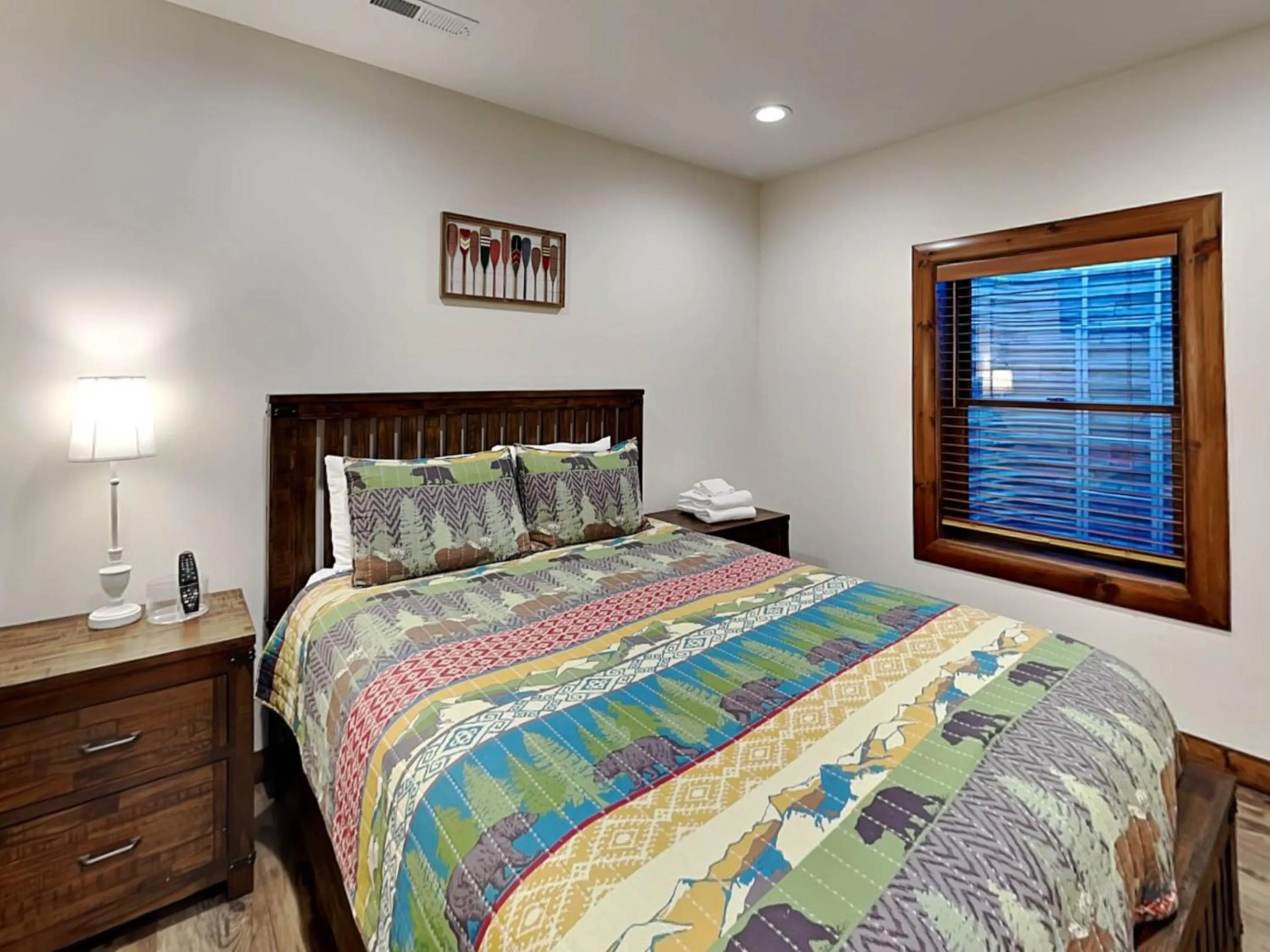 Bed in Water & Mountain Retreat