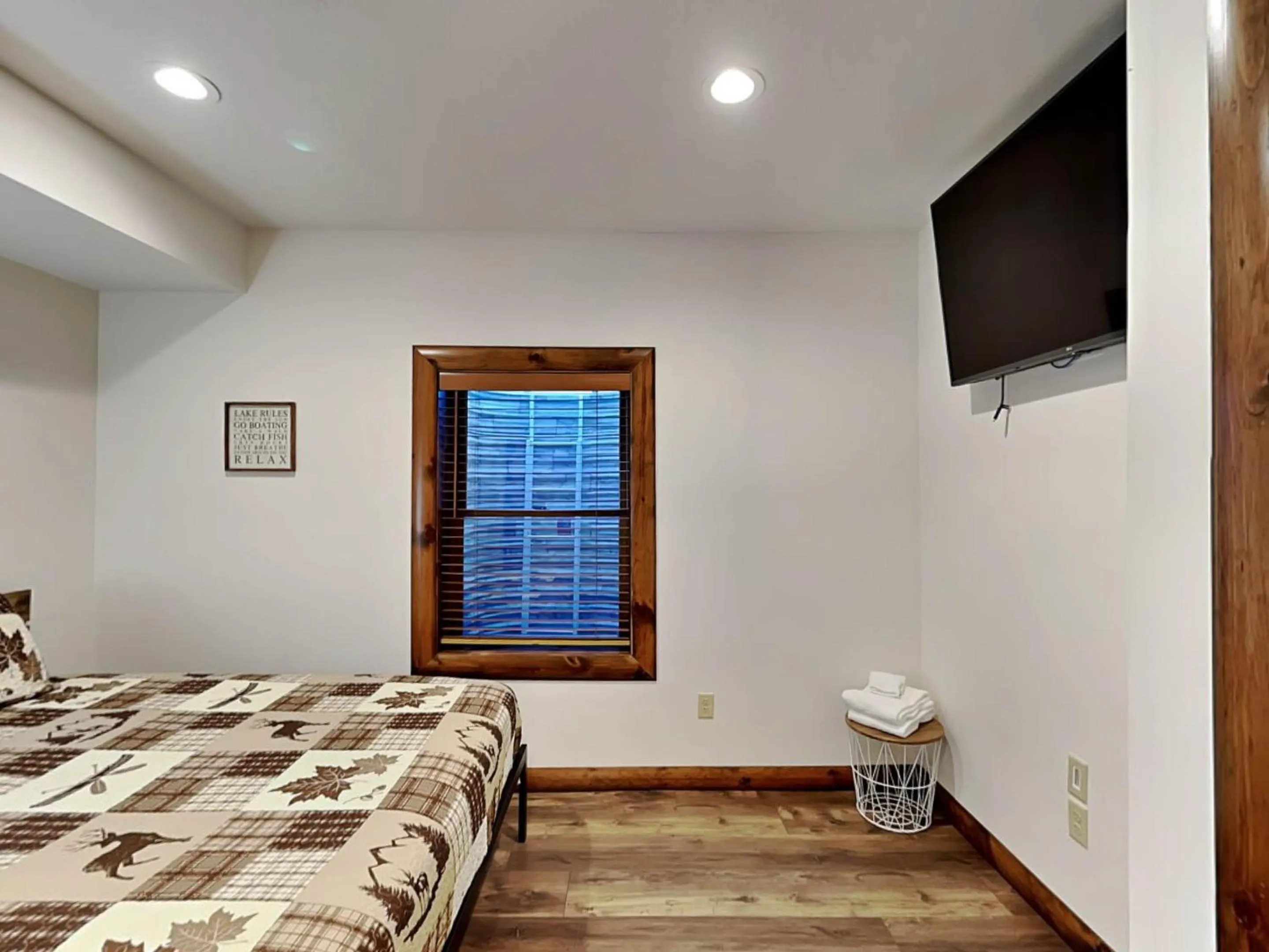 Bed in Water & Mountain Retreat