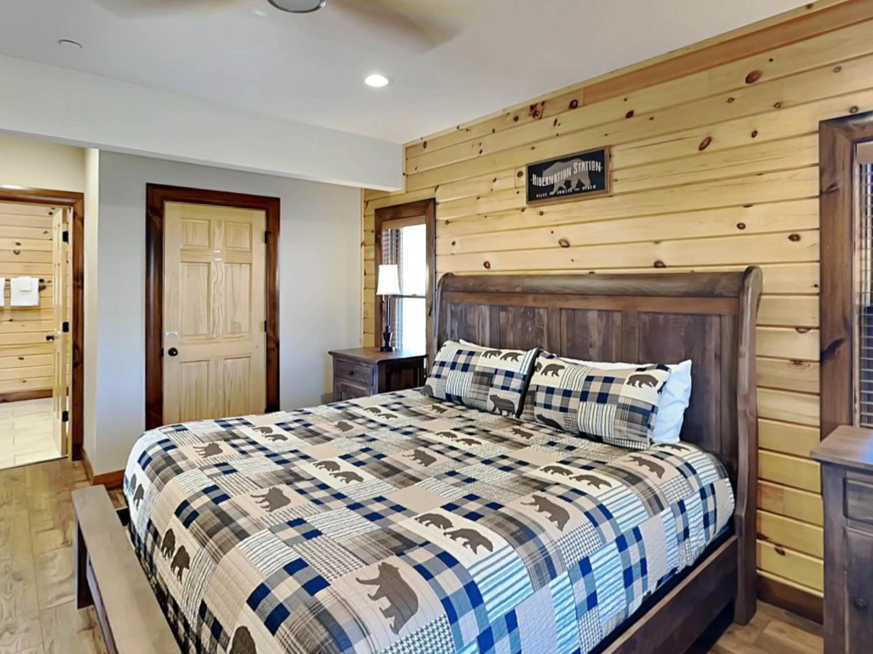 Bed in Water & Mountain Retreat