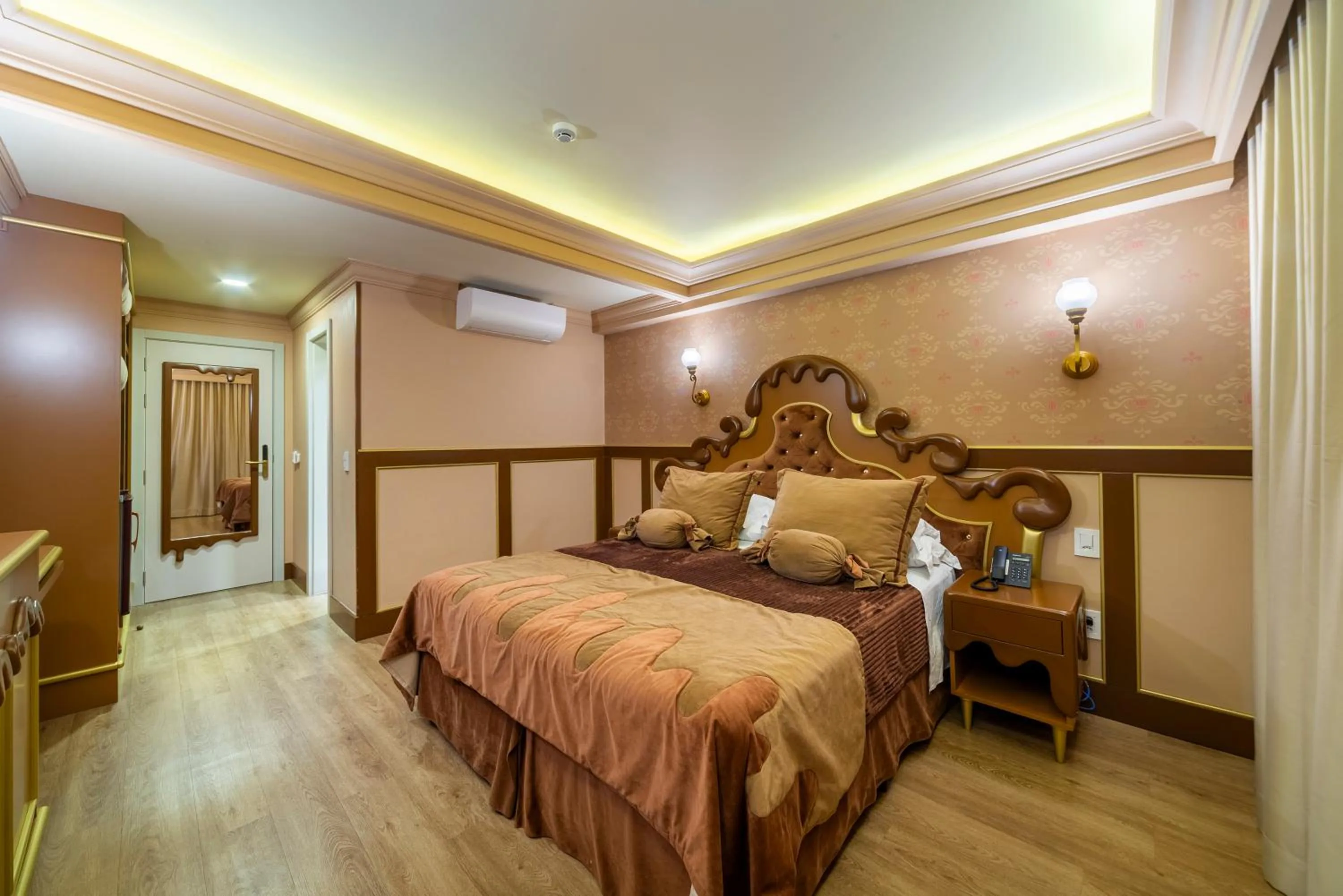 Bed in Chocoland Hotel Gramado